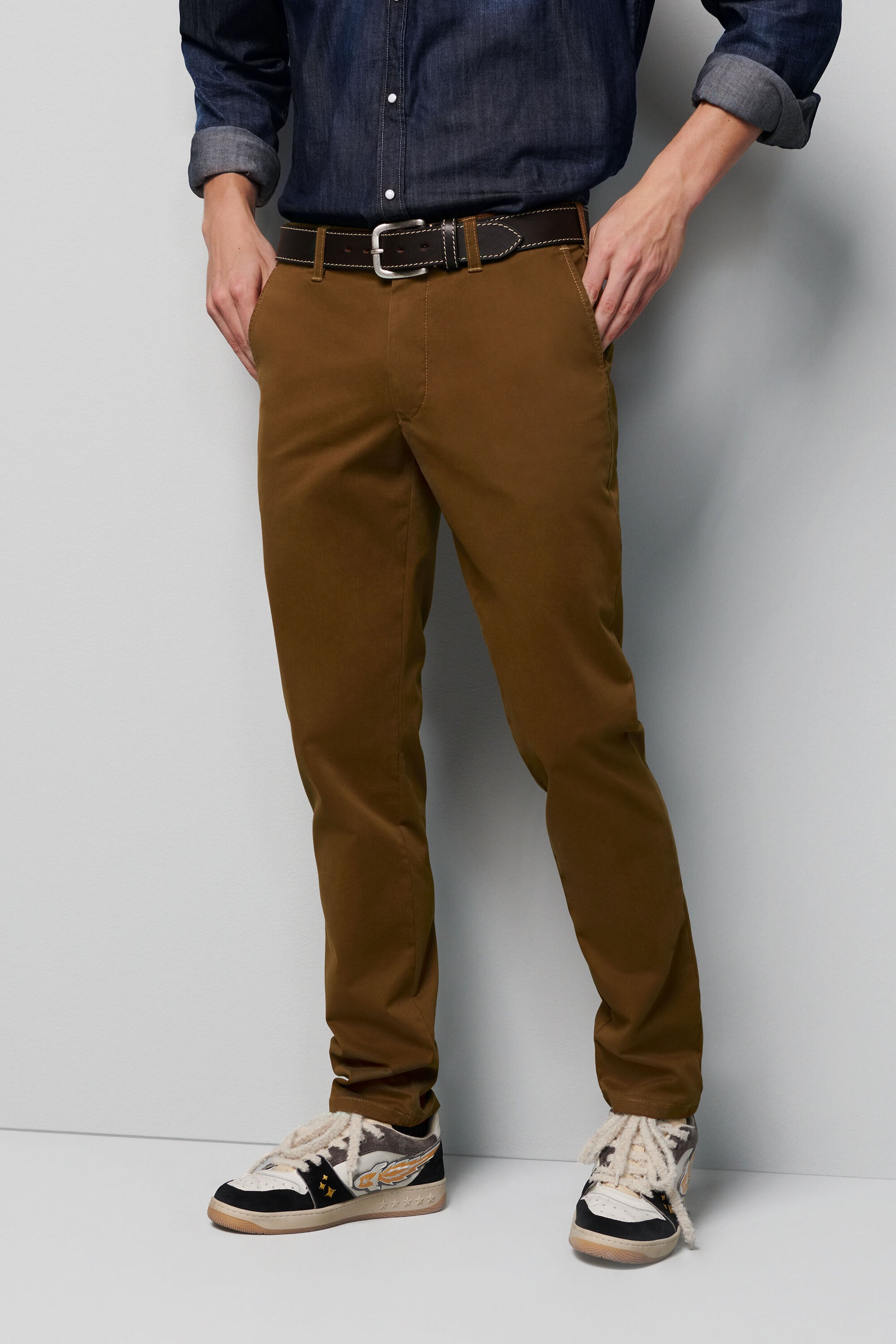 MEYER Chinos "M5 Chino", im unifarbenen Design günstig online kaufen