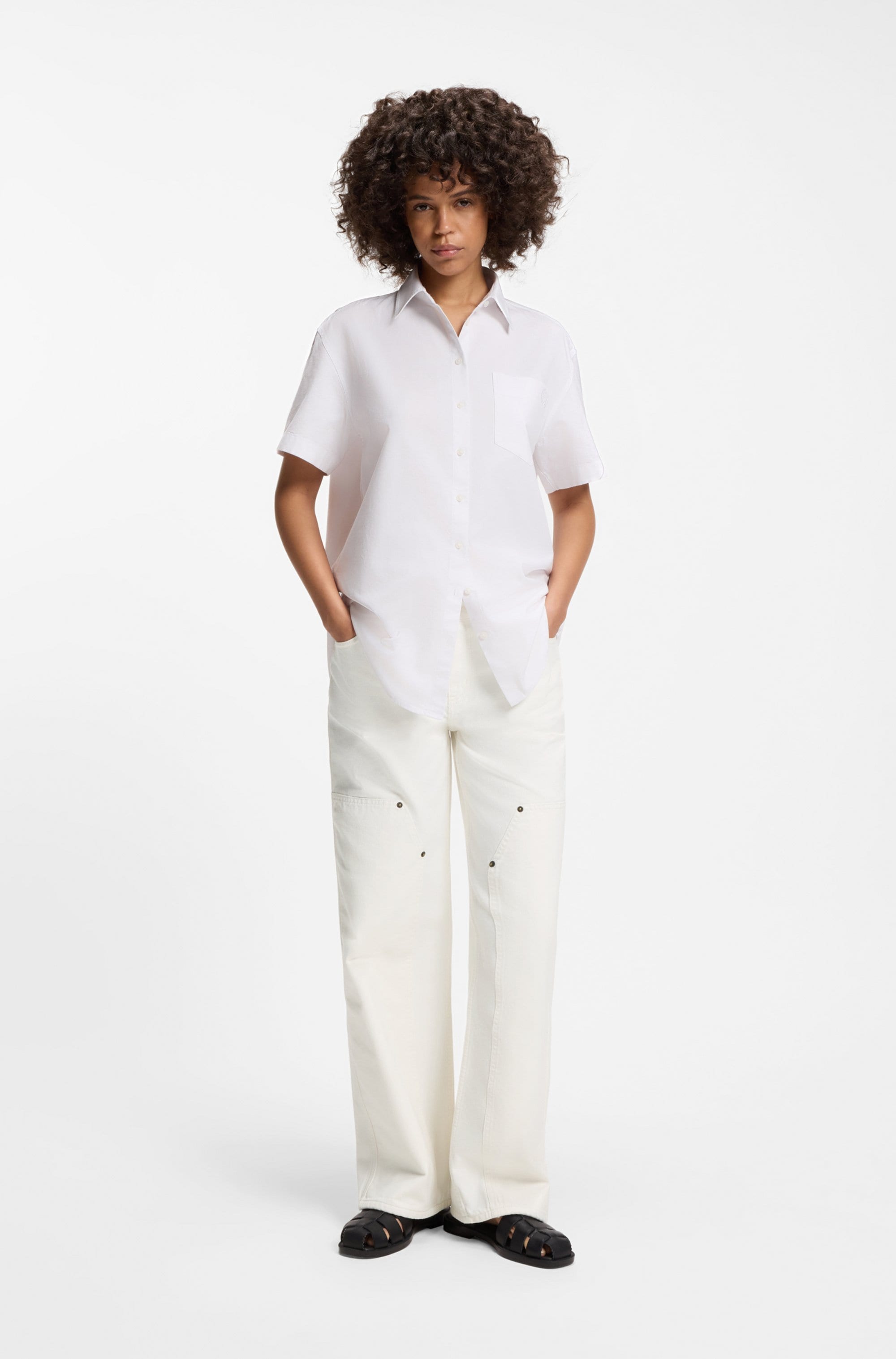 HUGO Weite Jeans »Gamala« Mid Rise, Baggy