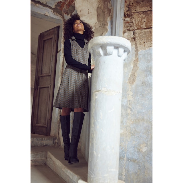 Aniston CASUAL Jerseykleid, im angesagtem Retro-Muster kaufen | BAUR