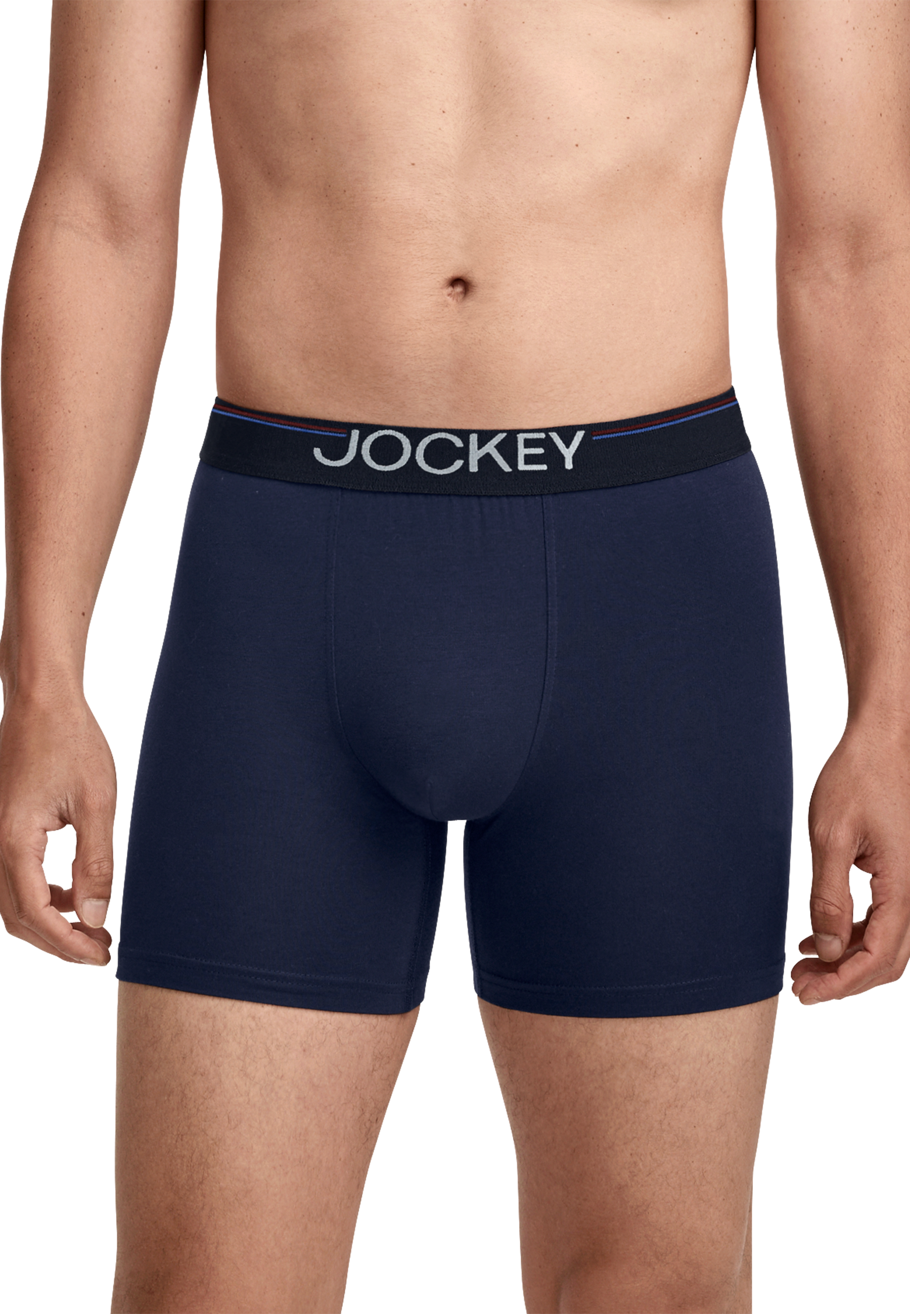 Jockey Langer Boxer »Cotton Stretch« 3er Pack,  (3er Pack), eng anliegend, hoher Tragekomfort