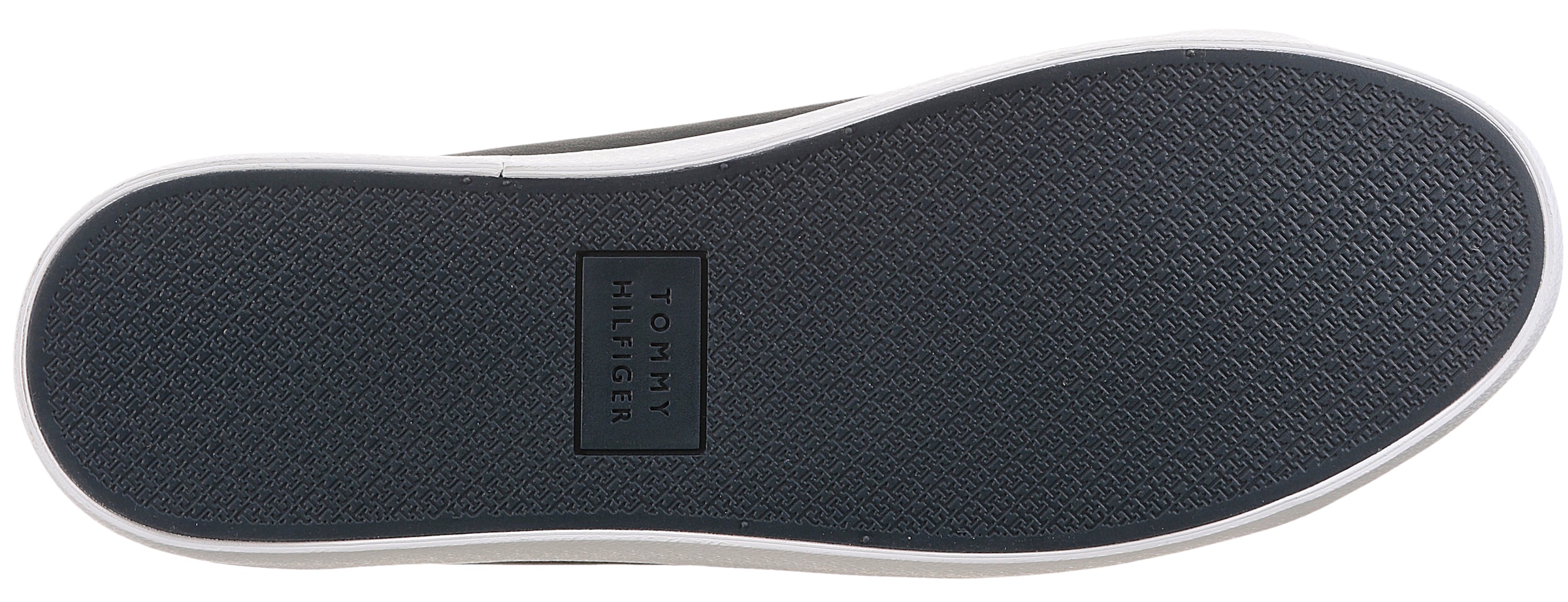 Tommy Hilfiger Sneaker »TH HI VULC CORE LOW LEATHER«, Freizeitschuh, Halbschuh, Schnürer mit gepolstertem Schaftrand