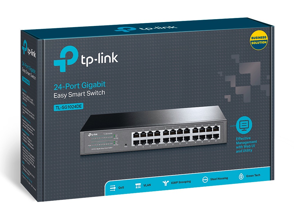 TP-Link Netzwerk-Switch »TL-SG1024DE 24-Port Gigabit Easy Smart Switch«