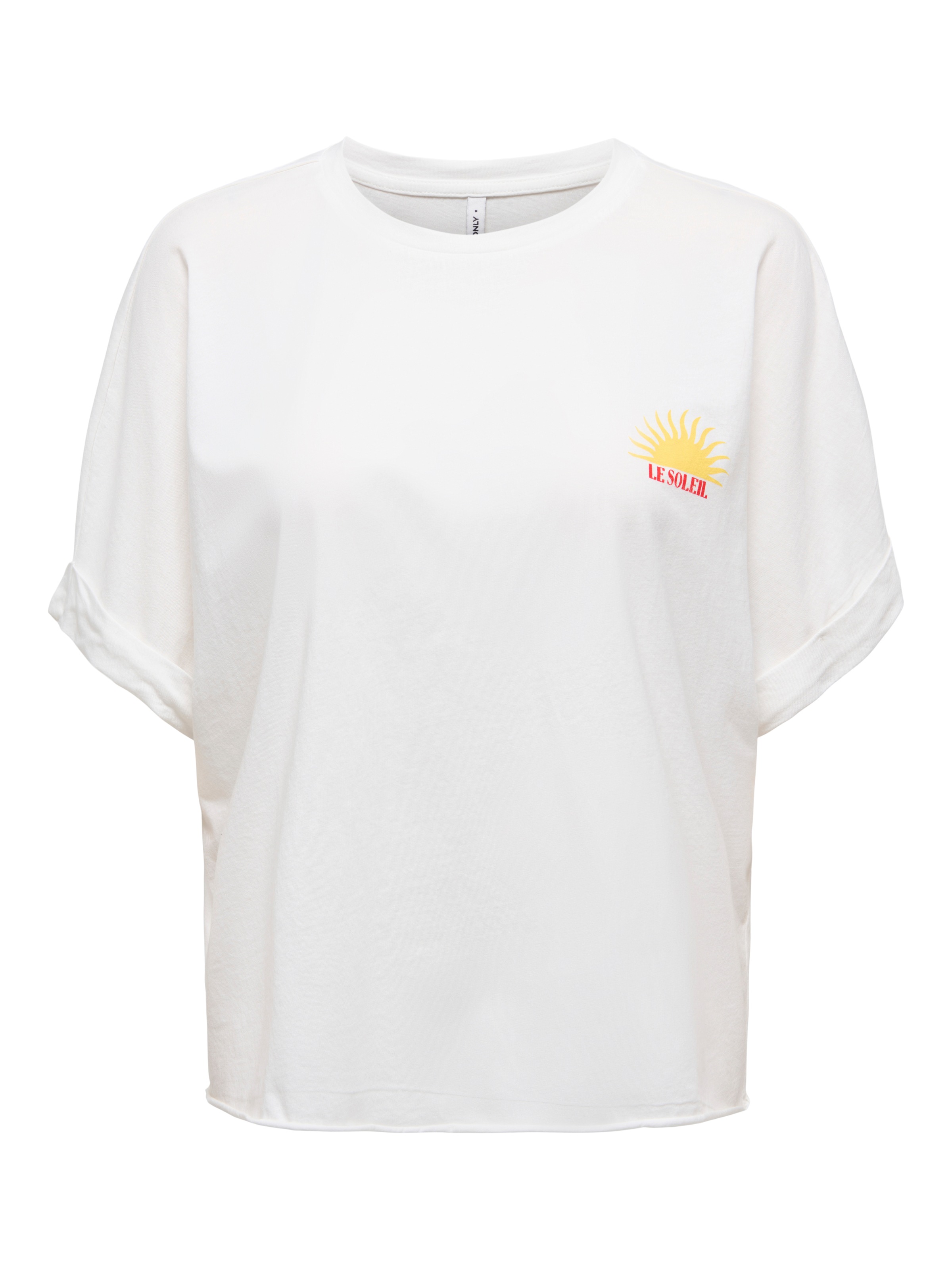 ONLY Kurzarmshirt "ONLMINNA LIFE S/S PRINT TOP CS JRS" mit Print auf der Vo günstig online kaufen