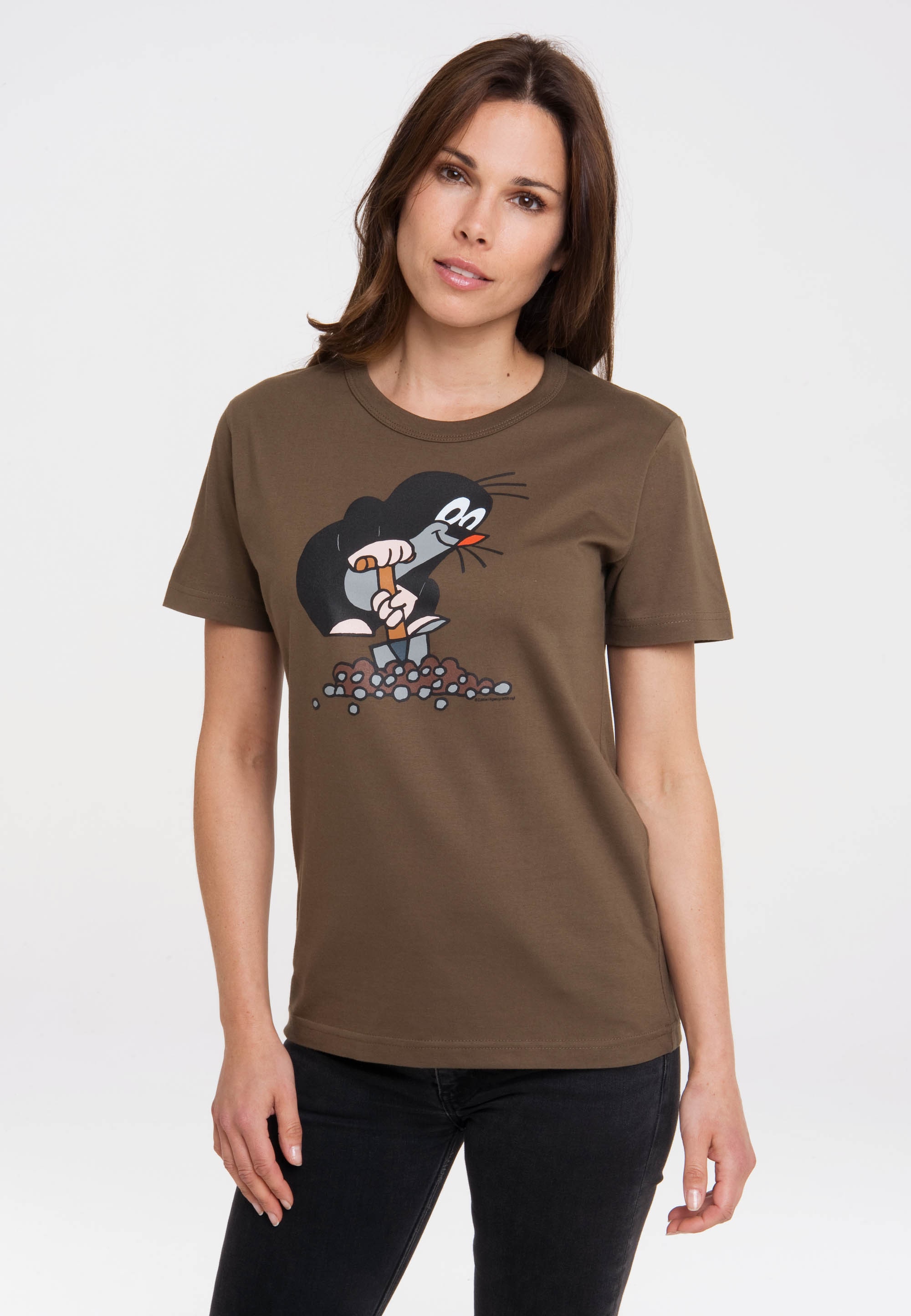 T-Shirt »Der Print LOGOSHIRT | BAUR kleine Maulwurf«, mit kaufen lizenziertem für