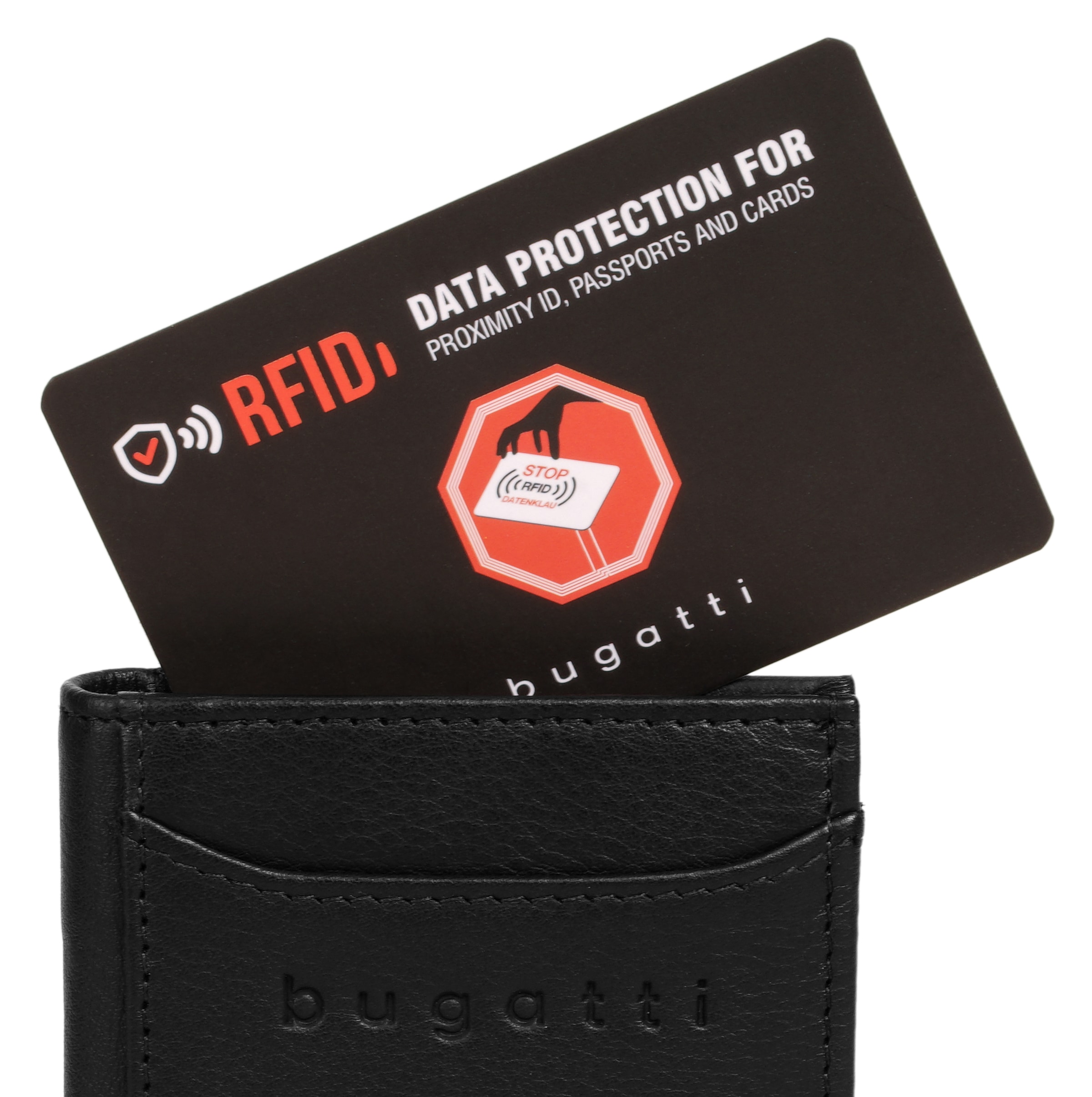 bugatti Geldbörse »SECURE SLIM«, echt Leder