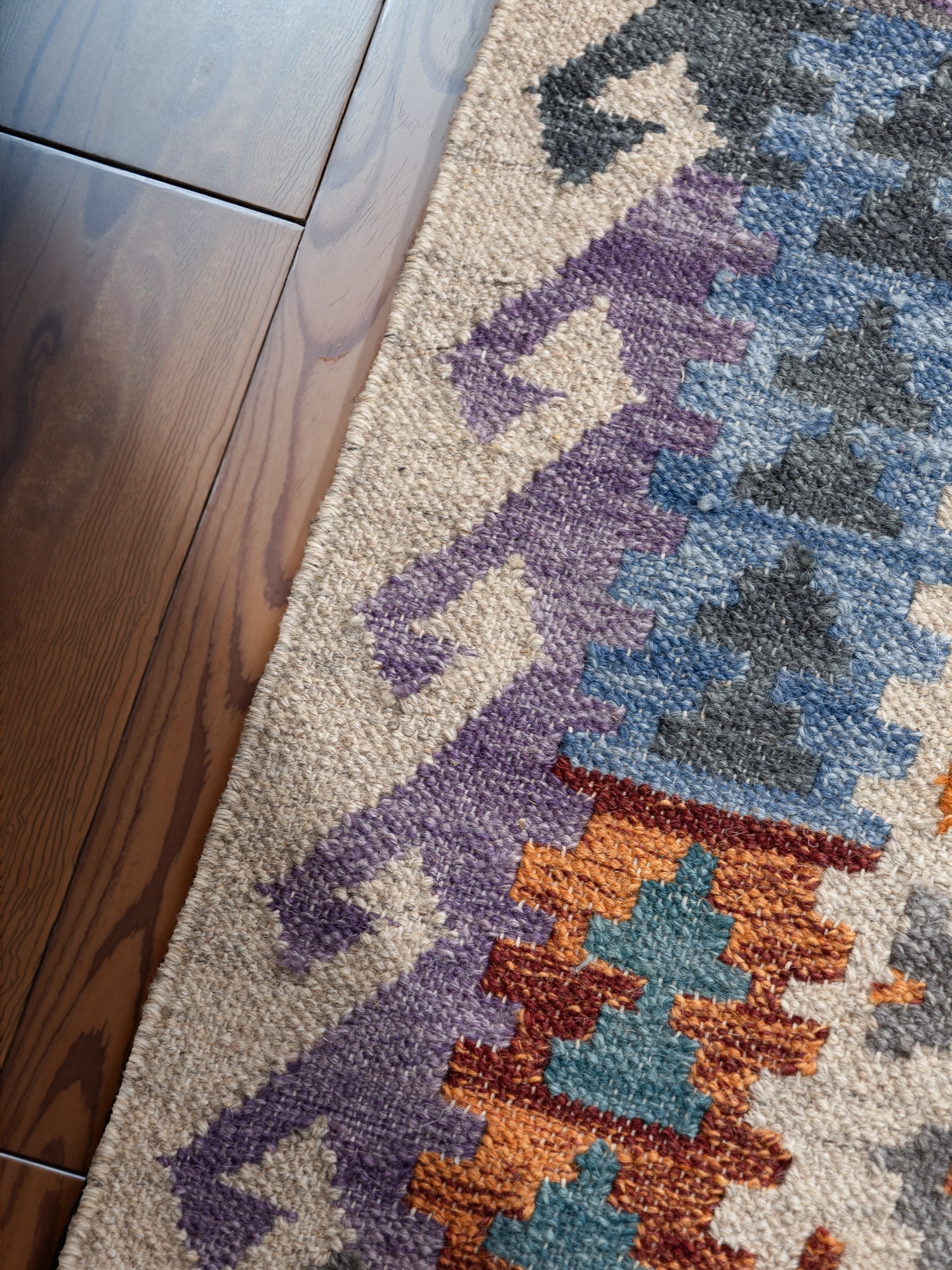 HANSE Home Teppich »Kelim Oasis«, rechteckig, 3 mm Höhe, Wolle, Baumwolle, Natur, Handgewebt, orientalisch, Boho, traditionell