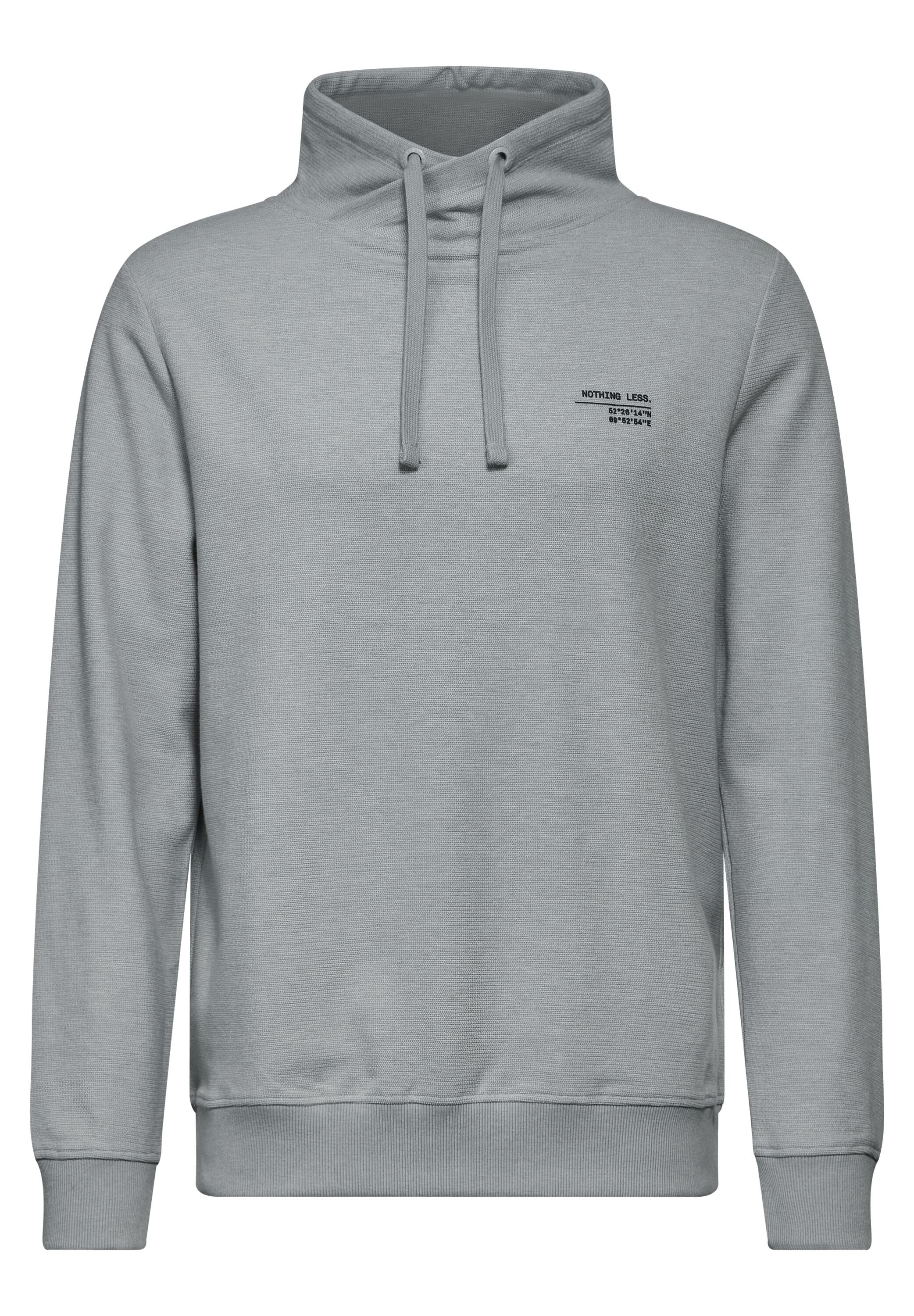 STREET ONE MEN Sweatshirt, im angenehmen Materialmix