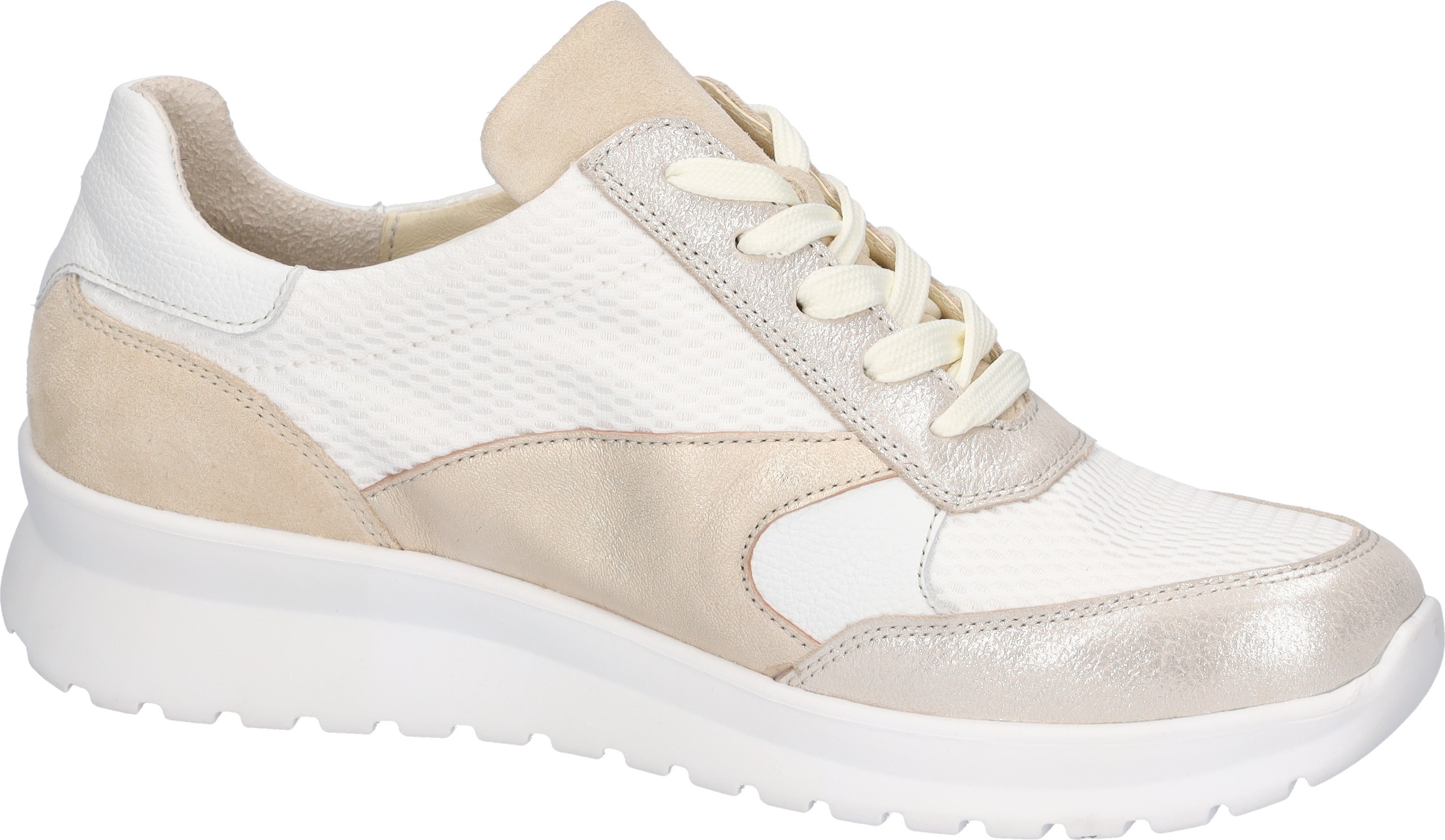 Waldläufer Sneaker »K-SUNNY«  Schnürschuh, Komfortschuh mit seitlichem Reißverschlus, K-Weite