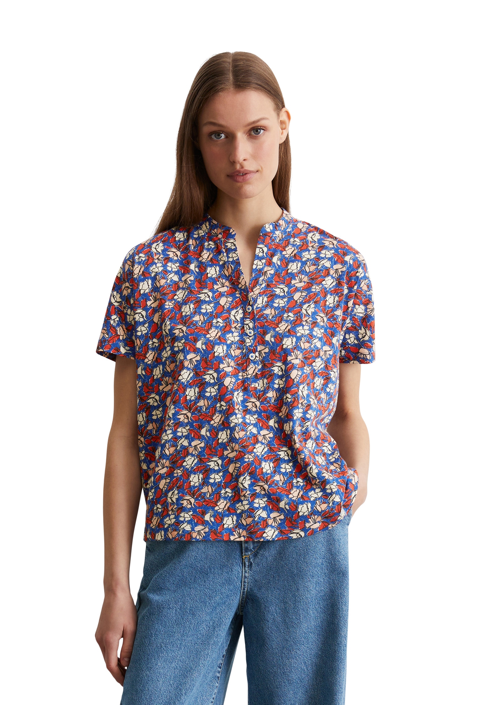 Marc OPolo T-Shirt "aus bedrucktem Single Jersey" günstig online kaufen