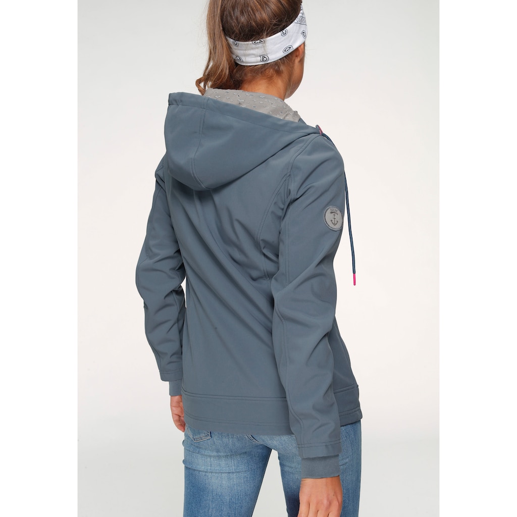 Ocean Sportswear Softshelljacke »aus recyceltem Polyester«, mit Kapuze