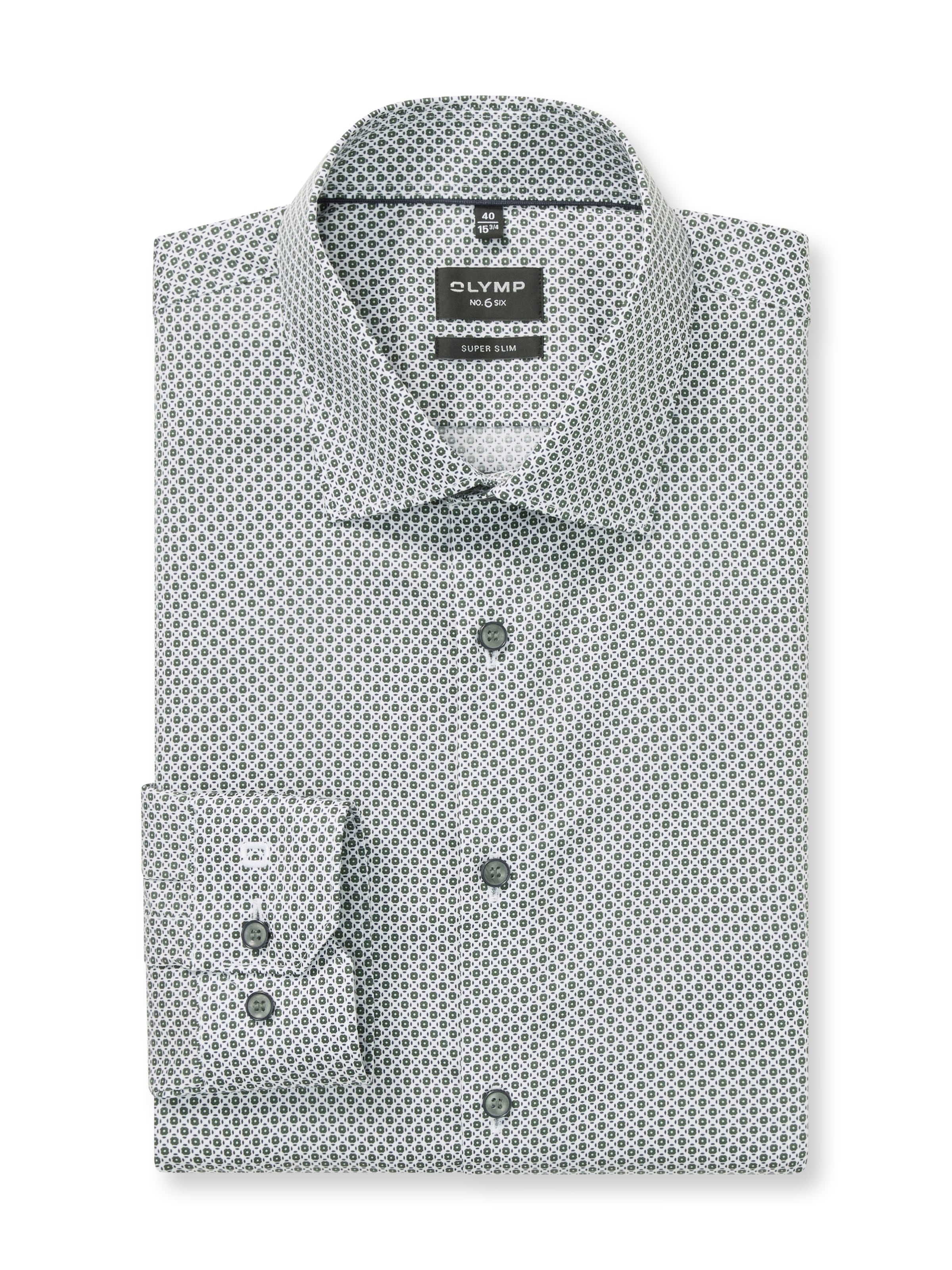 OLYMP Langarmhemd »No 6« Businesshemd, super slim, New York Kentkragen