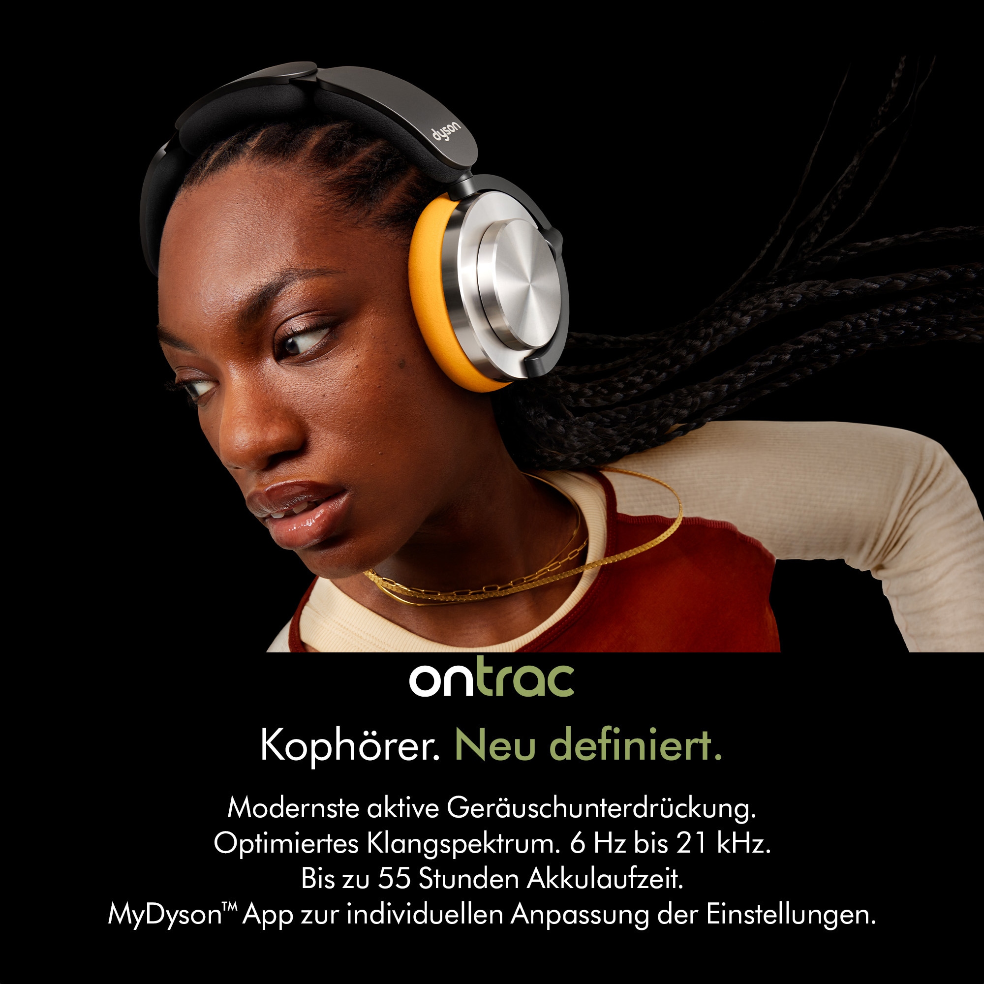 DYSON Over-Ear-Kopfhörer »OnTrac™« Bluetooth Geräuschisolierung | Transparenzmodus
