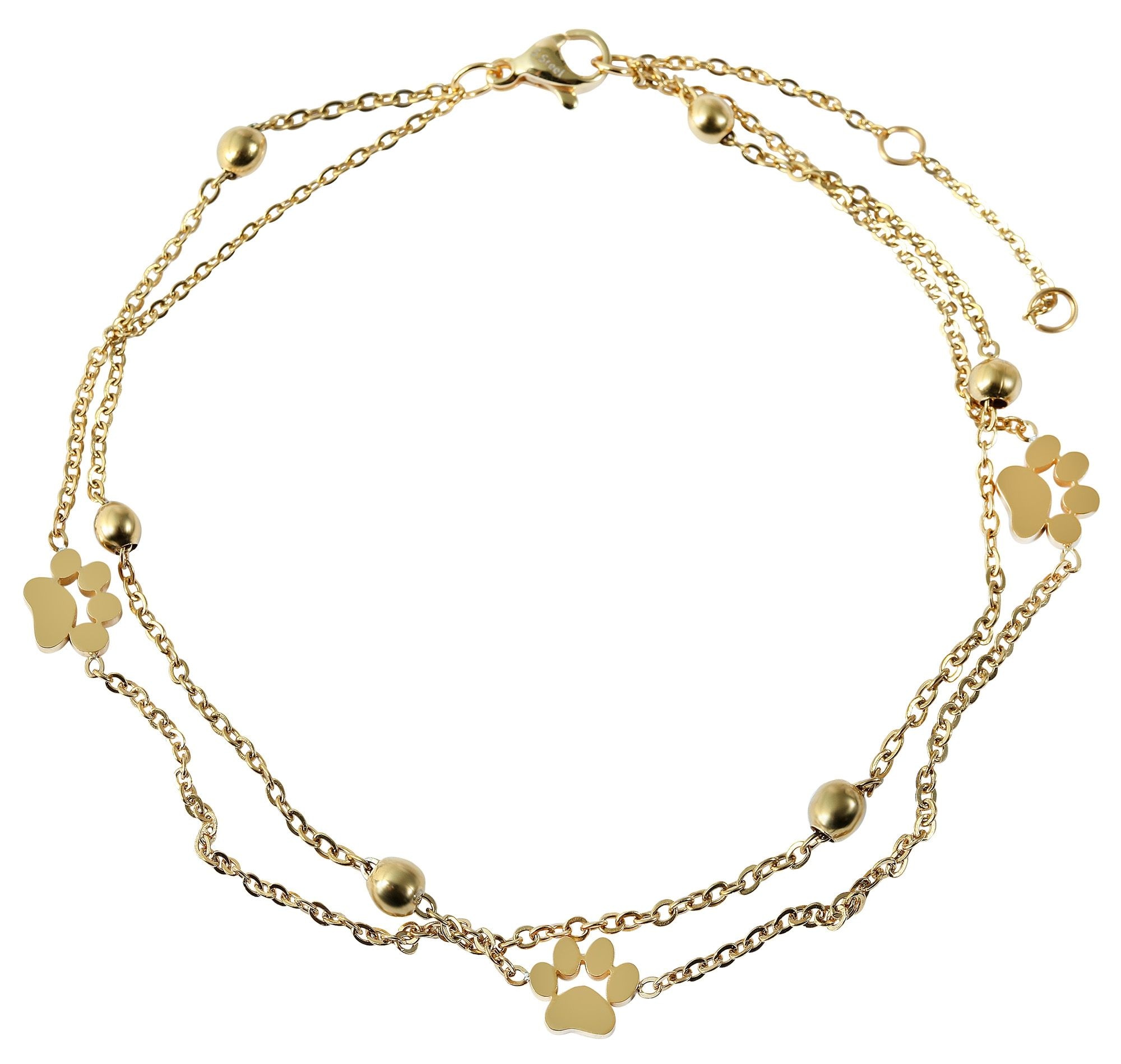 Adelia´s Fußkette »Damen Fußkettchen – aus Edelstahl« Zum Verschenken – passend für viele Anlässe