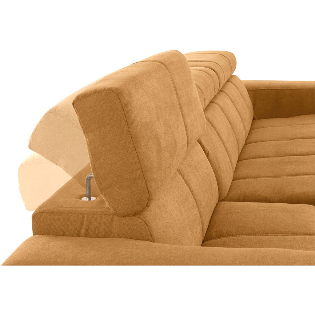 DOMO collection Ecksofa »Brandon große Ausführung B/T/H: 289/177/80 cm, auch in Leder und Cord«