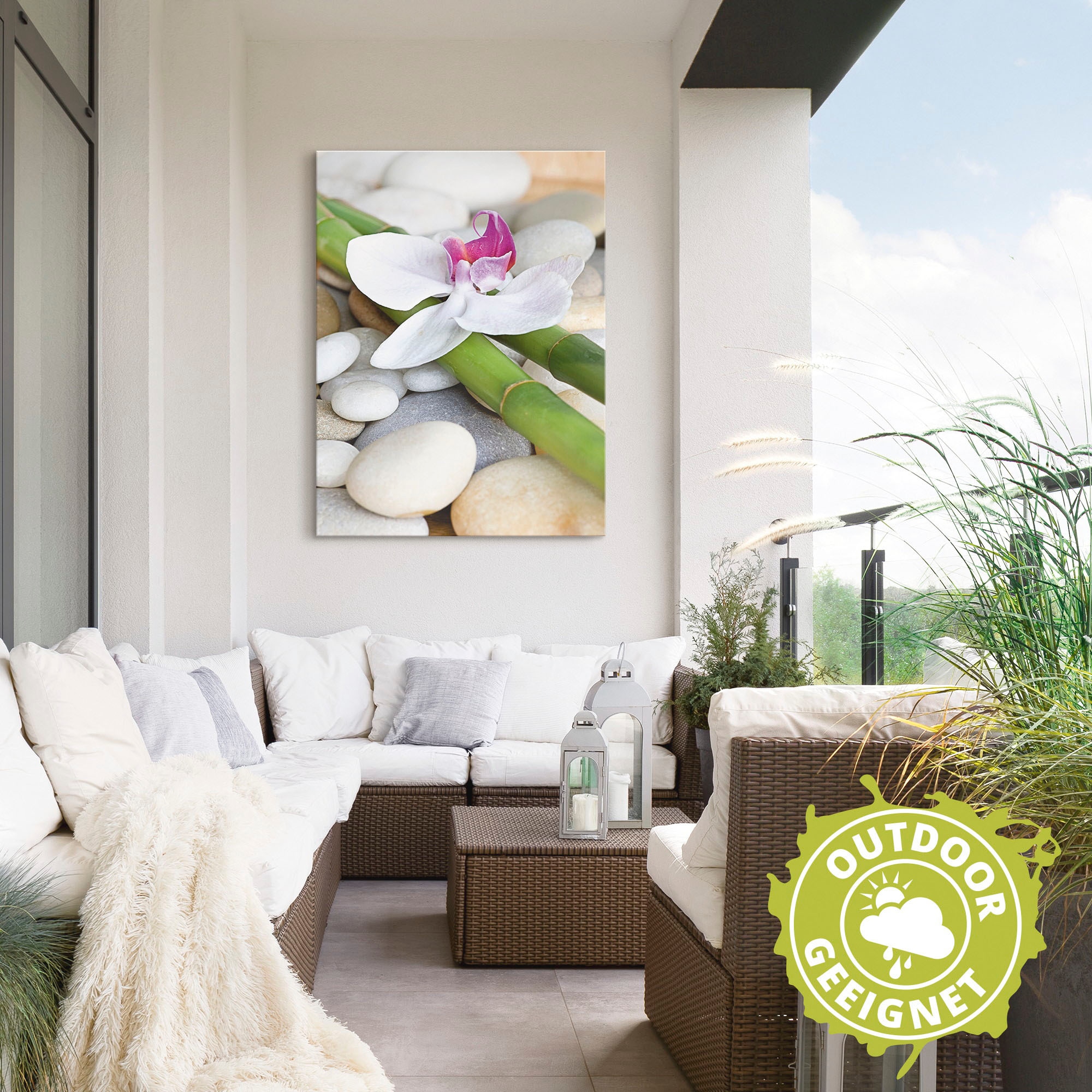 Artland Wandbild »Zen Orchidee«, Zen, (1 St.), als Alubild, Outdoorbild, Leinwandbild, Wandaufkleber, versch. Größen