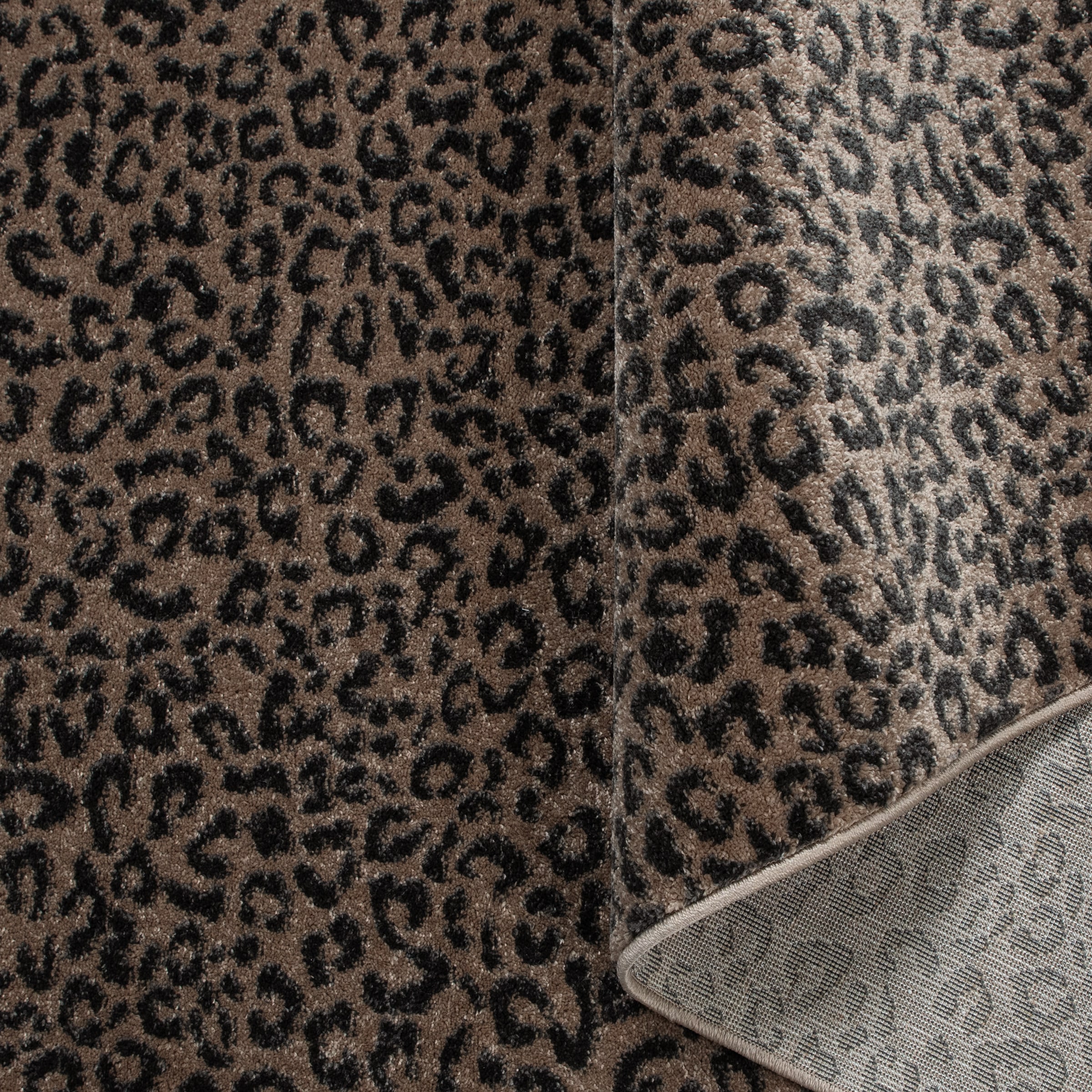 OTTO home Teppich »Fynna, Leoparden-Muster, Animalprint« rechteckig 9 mm Höhe besonders weicher Flor, Wohnzimmer, Schlafzimmer, Esszimmer, Leo