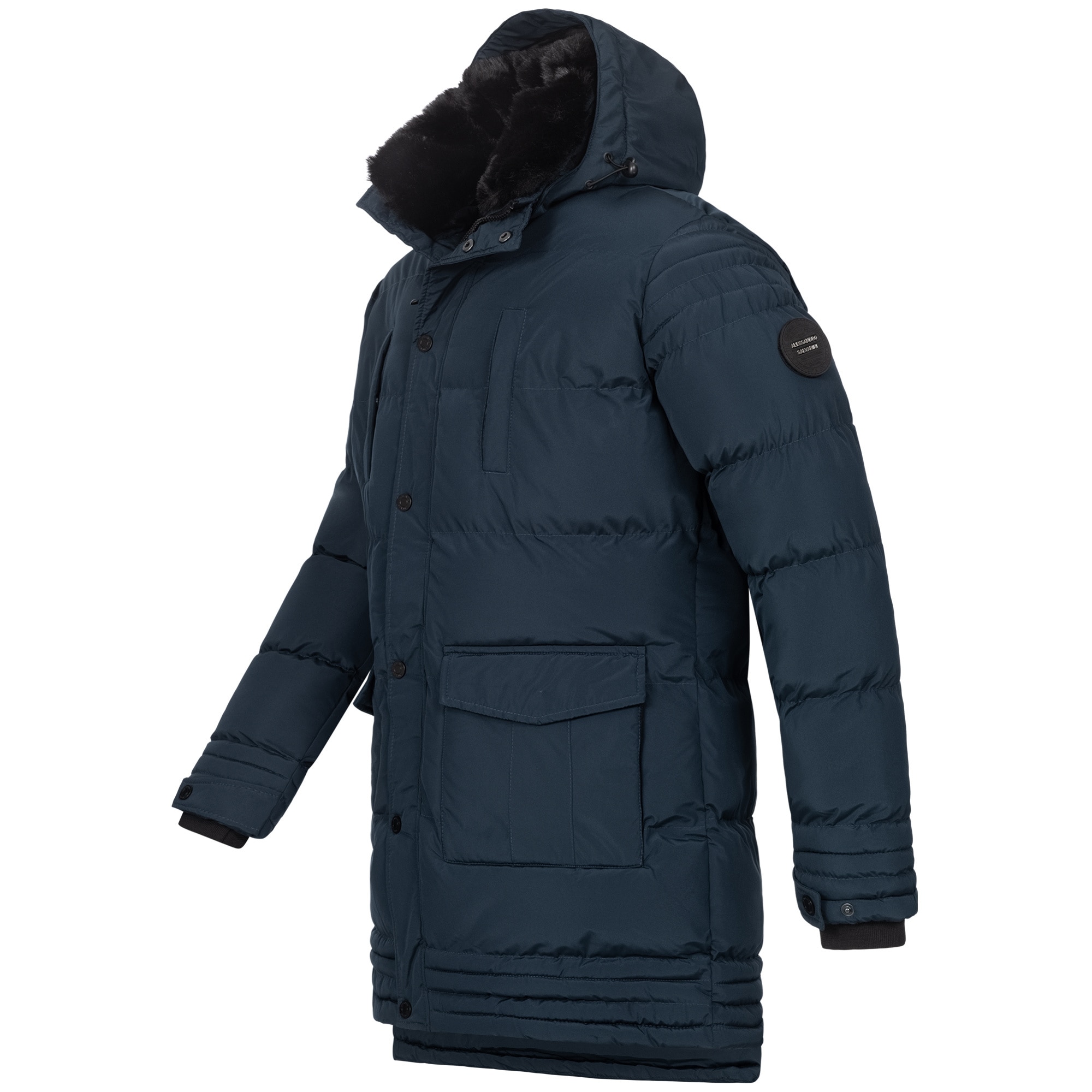 Alessandro Salvarini Winterjacke »ASVenico«, mit Teddyfelleinsatz