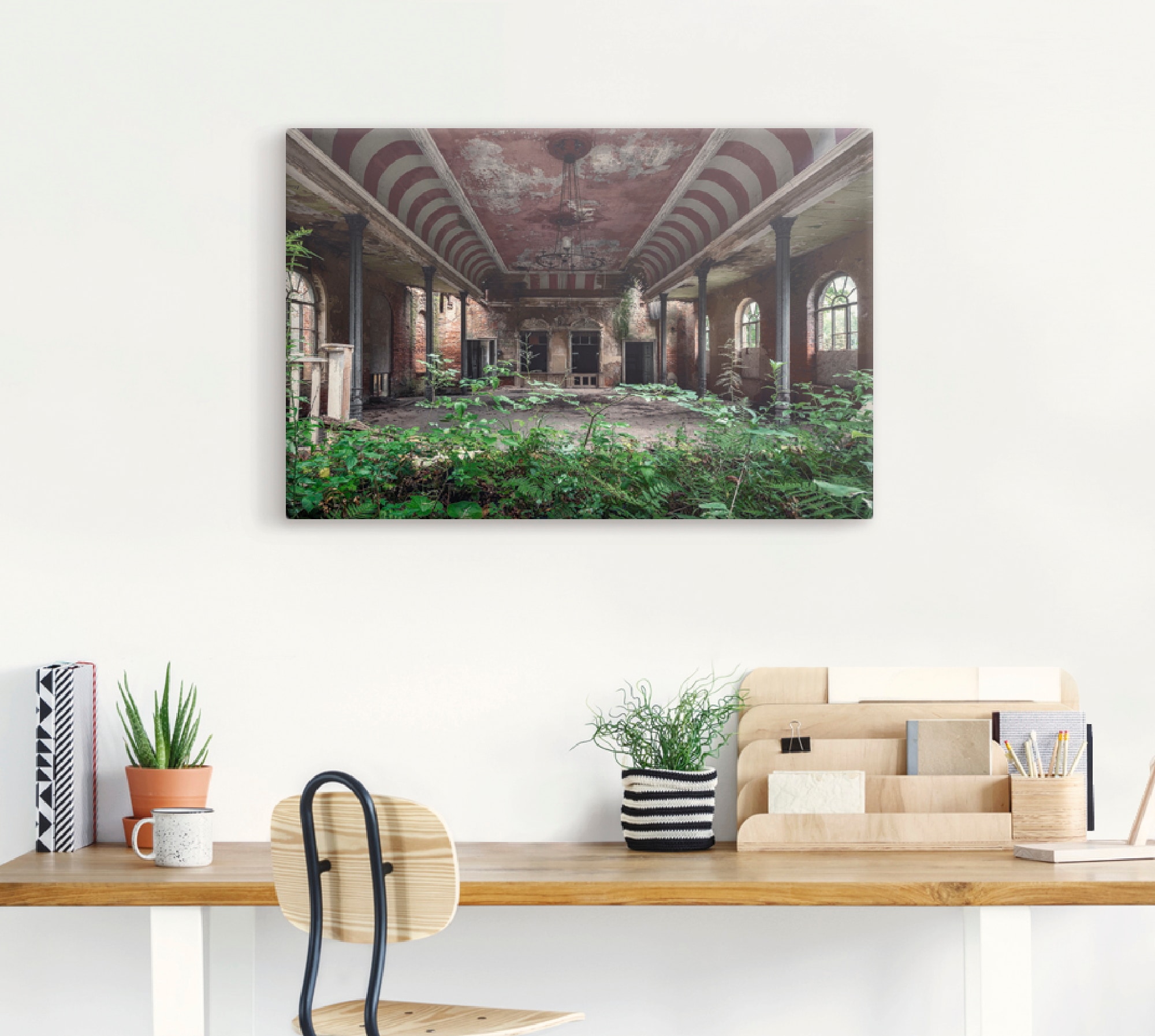 Artland Wandbild »Lost Places - Tanzsaal - verlassen«, Gebäude, (1 St.), als Leinwandbild, Poster in verschied. Größen
