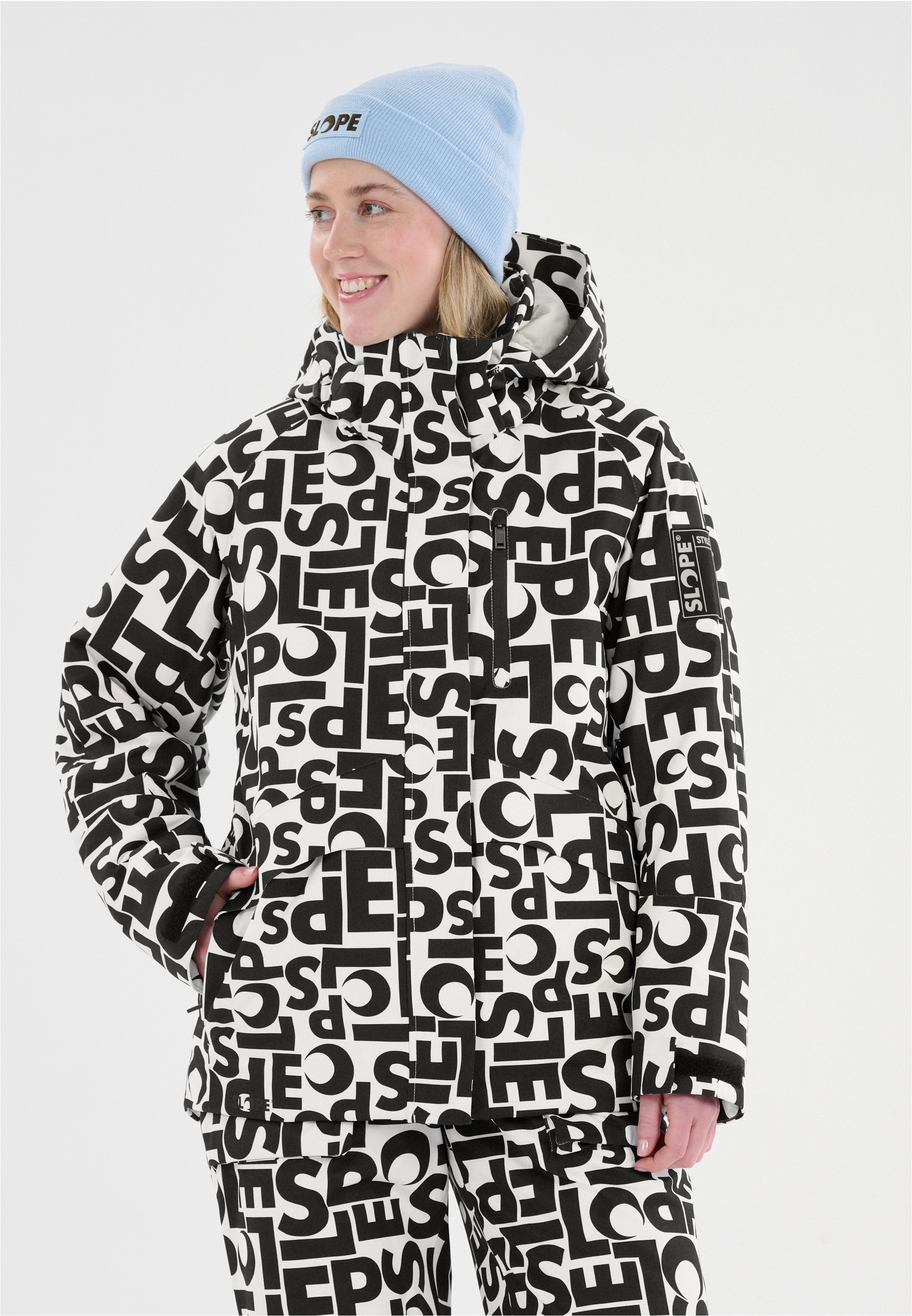 SLOPE Skijacke "Kenai" mit All-Over-Print und Top Ausstattung