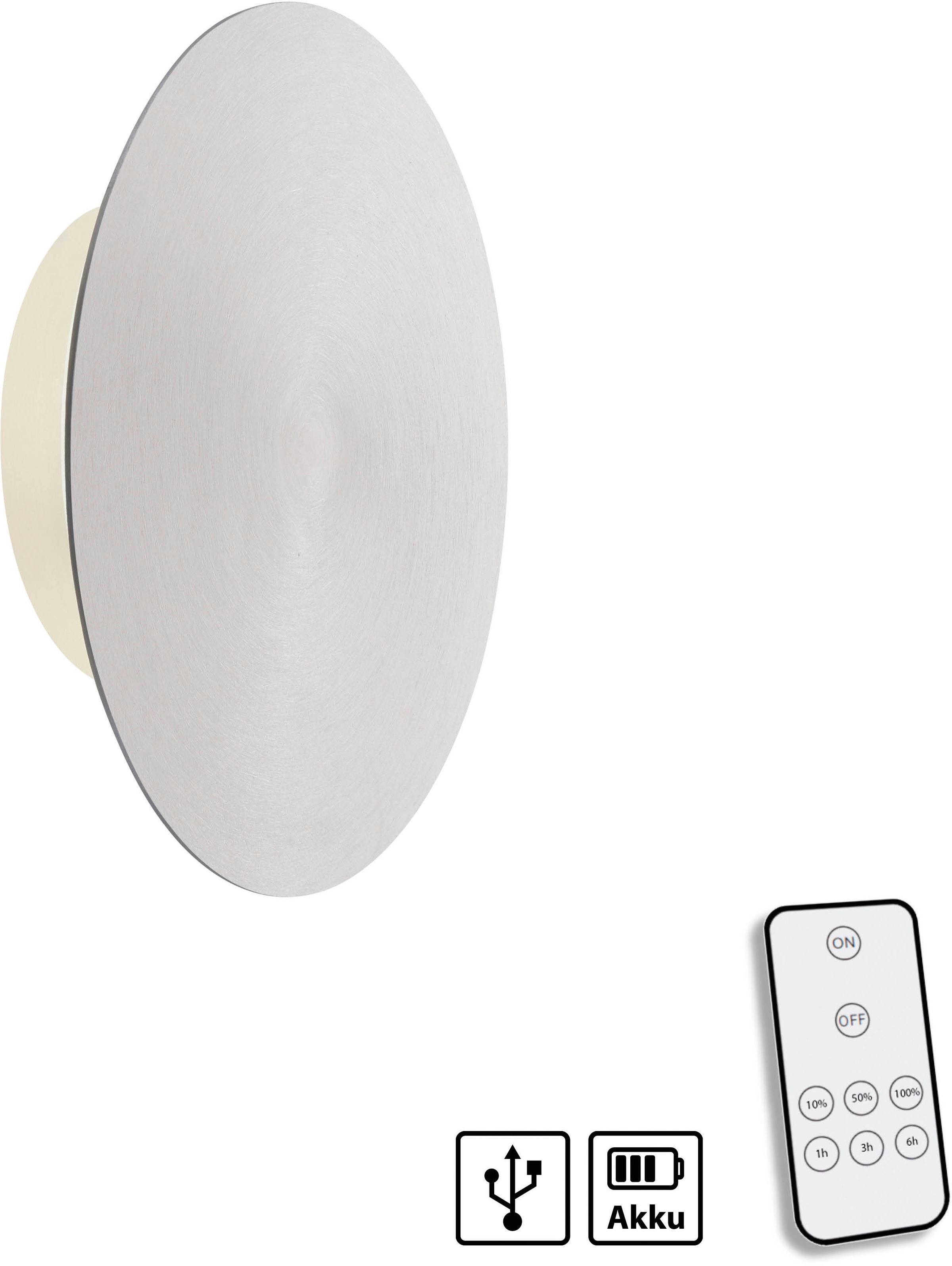 Paul Neuhaus Wandleuchte »AKKU PUNTU«, 1 flammig, Leuchtmittel LED-Board | LED fest integriert