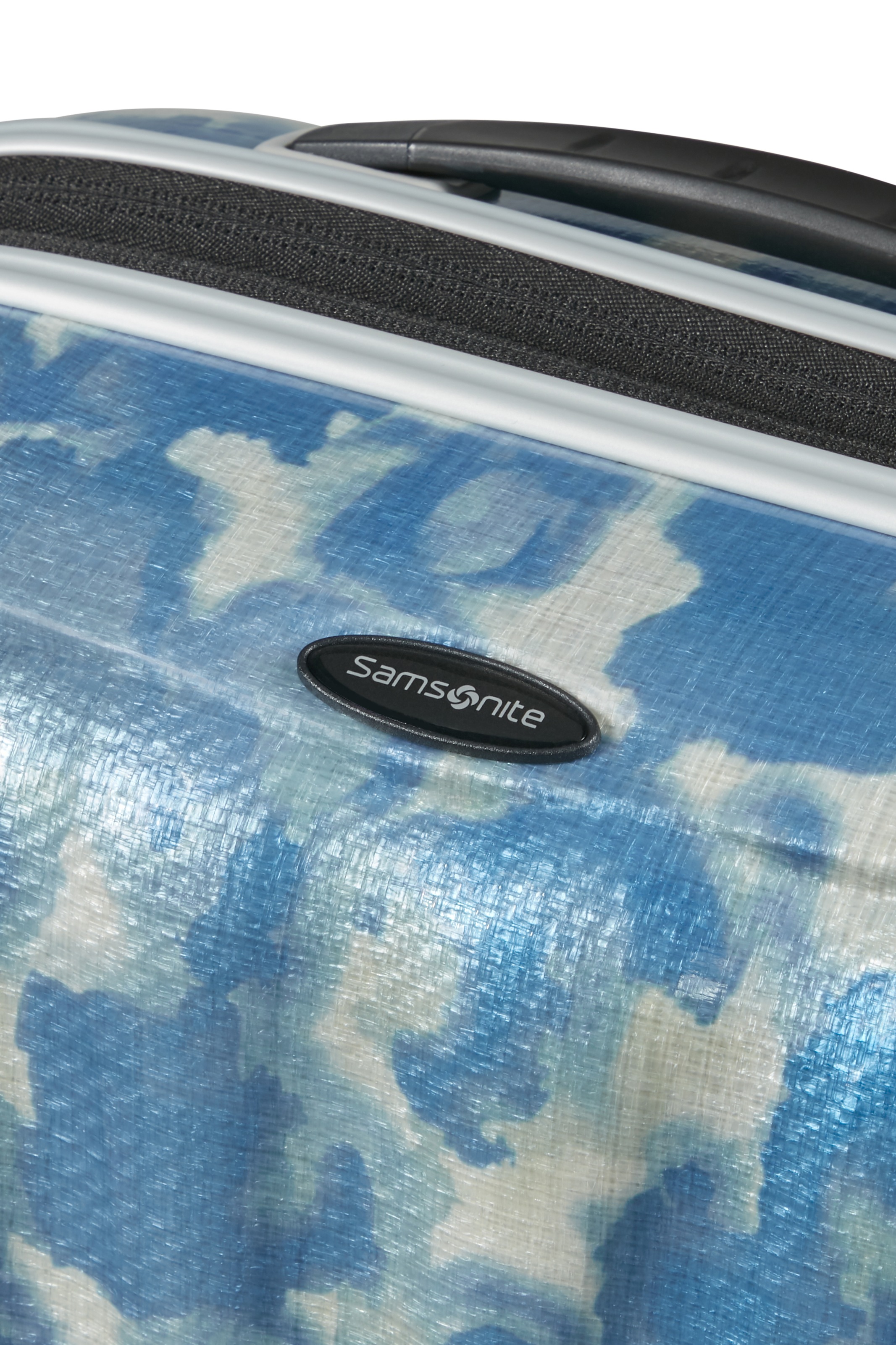 Samsonite Hartschalen-Trolley »SPINNER« 36 l Farbedition "Drifted Clouds", Curv-Material, mind. 95% recyceltes PET