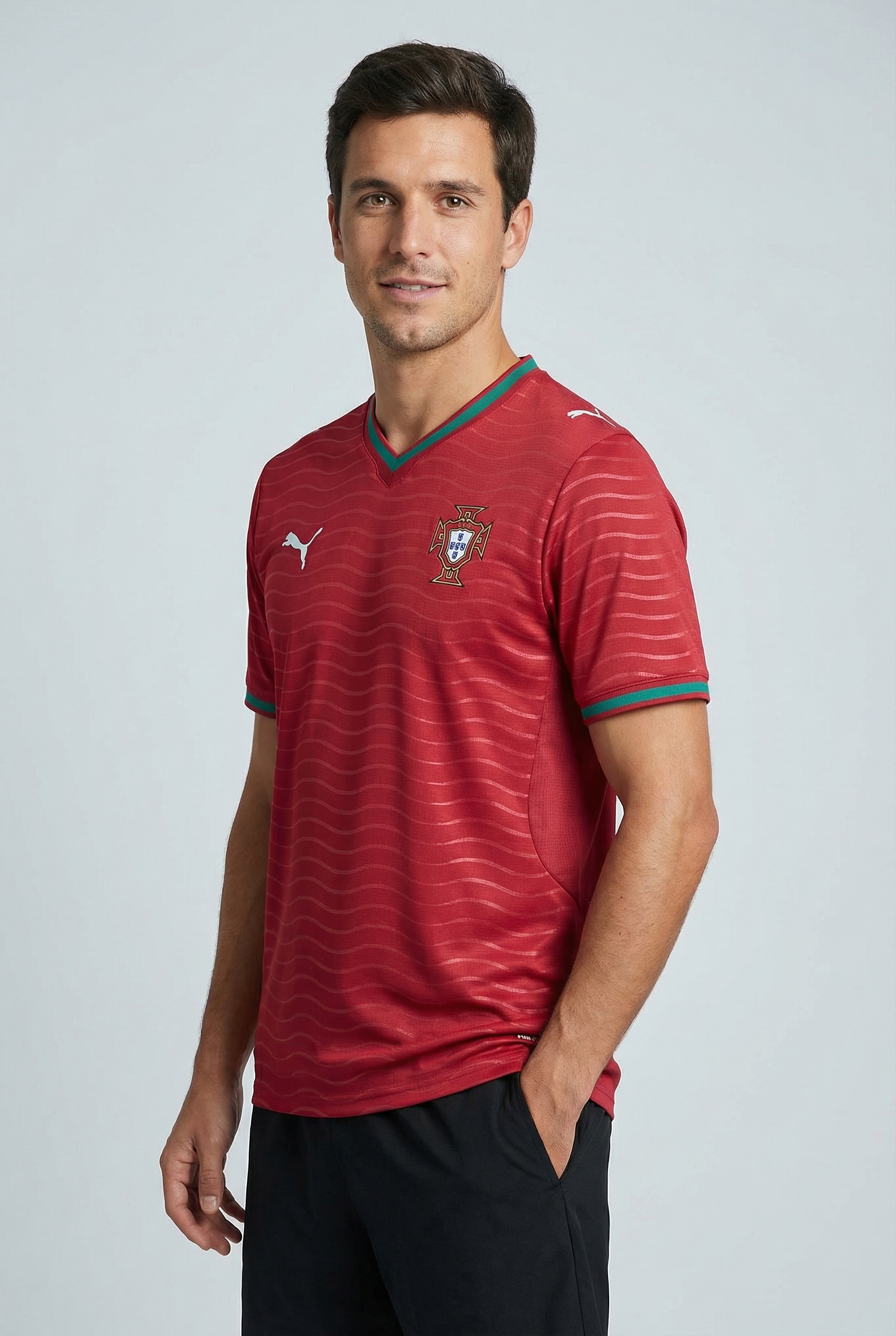 PUMA Fußballtrikot "FPF HOME JERSEY REPLICA" Kurzarm-Design, Rundhalsaussch günstig online kaufen