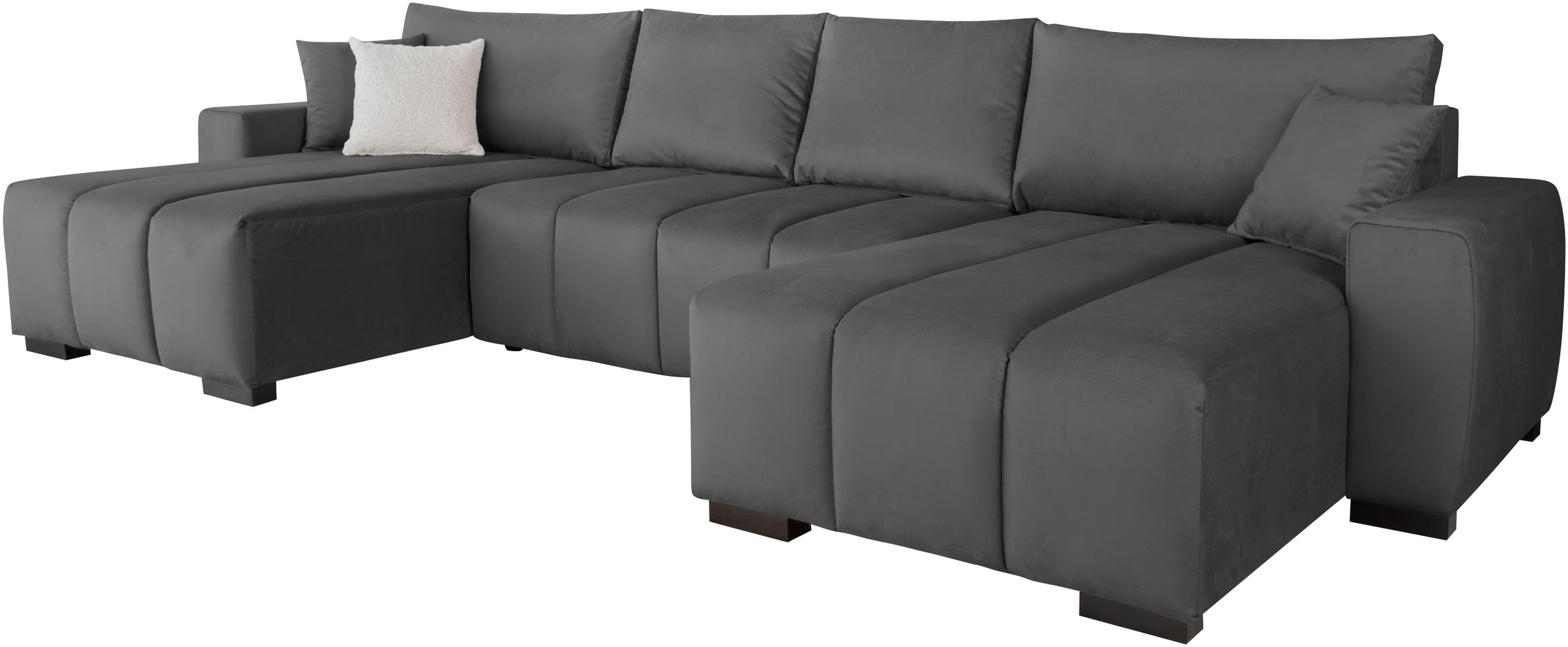 Home affaire Wohnlandschaft "U-Form Bello" mit Bettfunktion, Bettkasten Fre günstig online kaufen