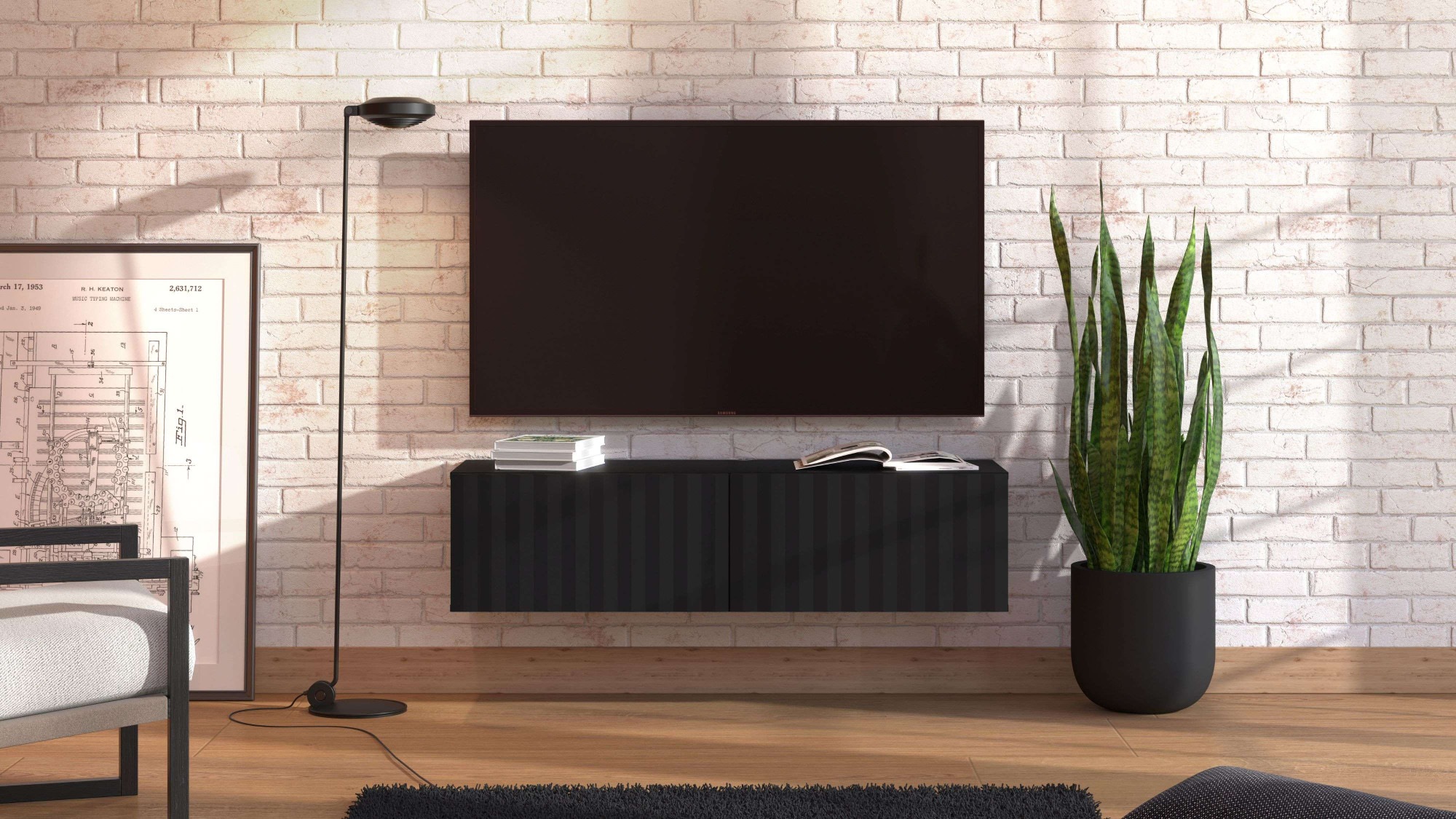 INOSIGN Lowboard "Antibes TV-Lowboard, Breite 192/154/128 cm, TV-Schrank", günstig online kaufen