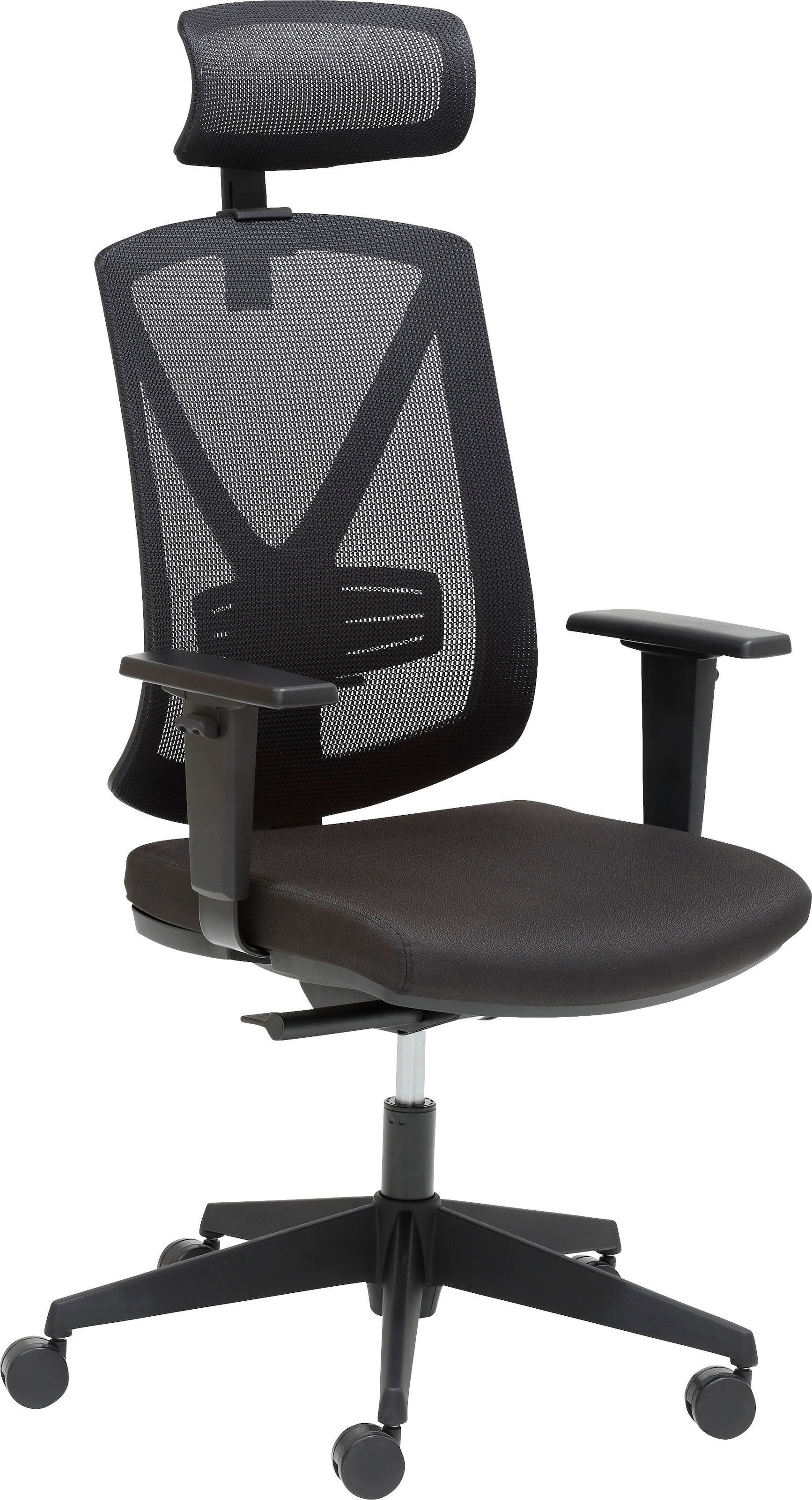 Mayer Sitzmöbel Chefsessel »myWIZARD«, 1 St., Flachgewebe, höhenverstellbarer Kopfstütze