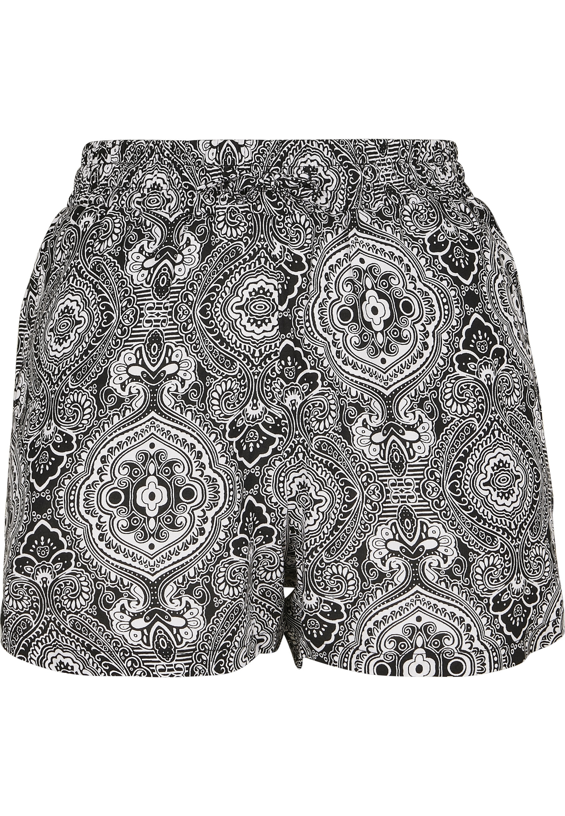 URBAN CLASSICS Stoffhose "Urban Classics Damen Ladies AOP Viscose Resort Sh günstig online kaufen