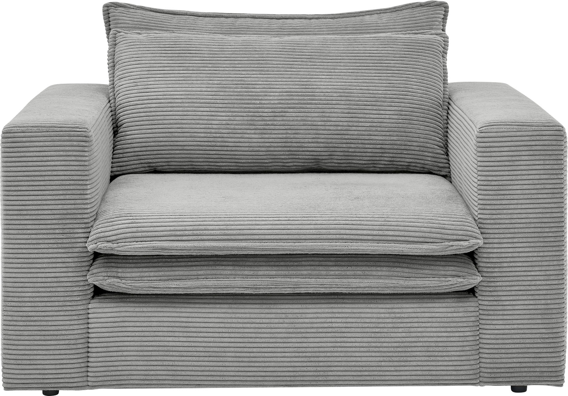 Places of Style Loveseat »PIAGGE«, Hochwertiger Cord, trendiger Loveseat
