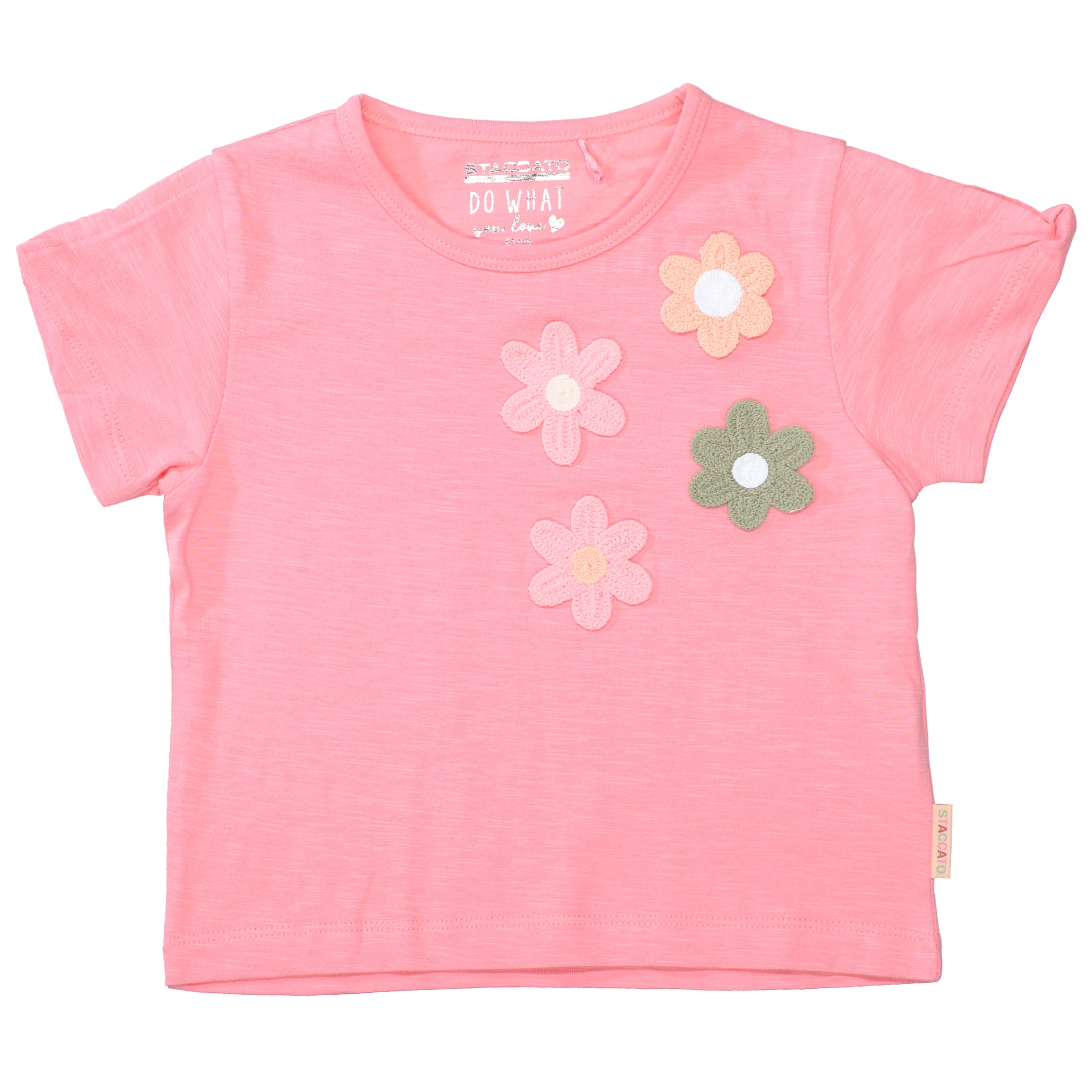 STACCATO T-Shirt, T-Shirt mit Blumenapplikation