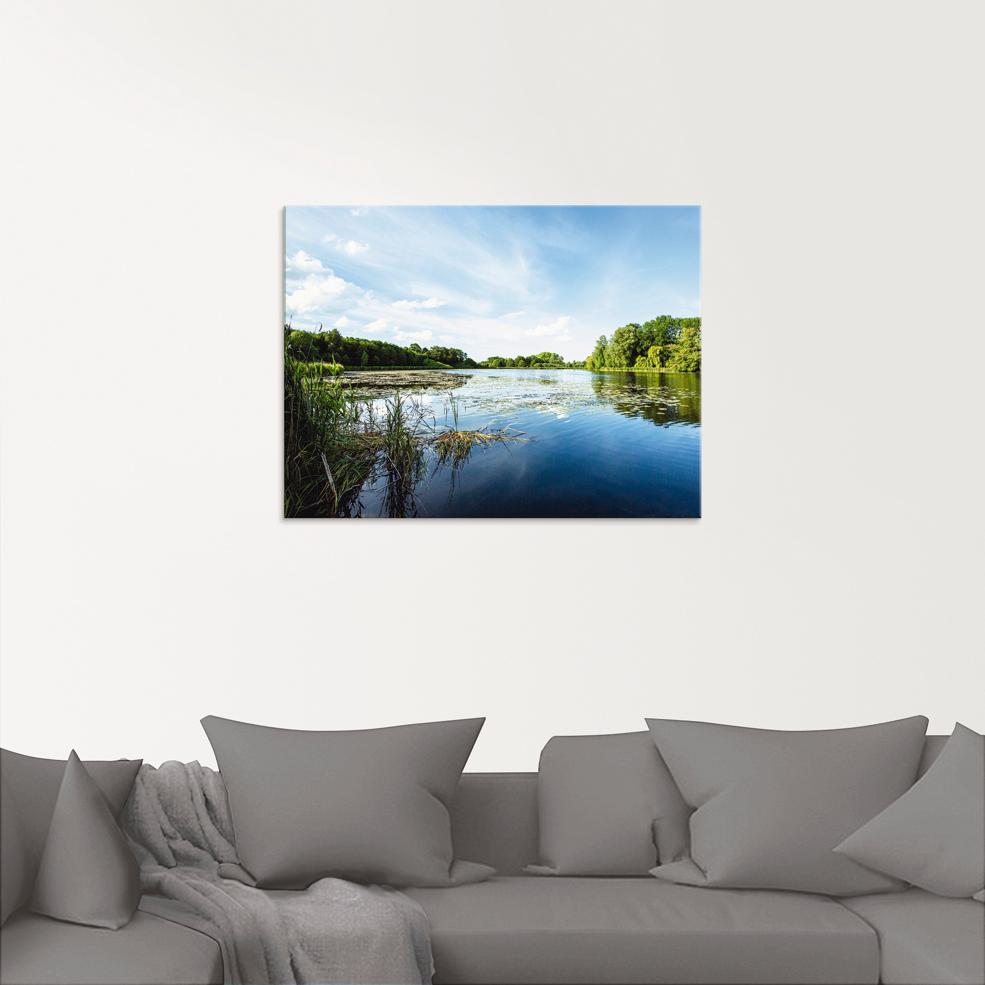 Artland Glasbild »Idylle pur«, Gewässer, (1 St.), in verschiedenen Größen