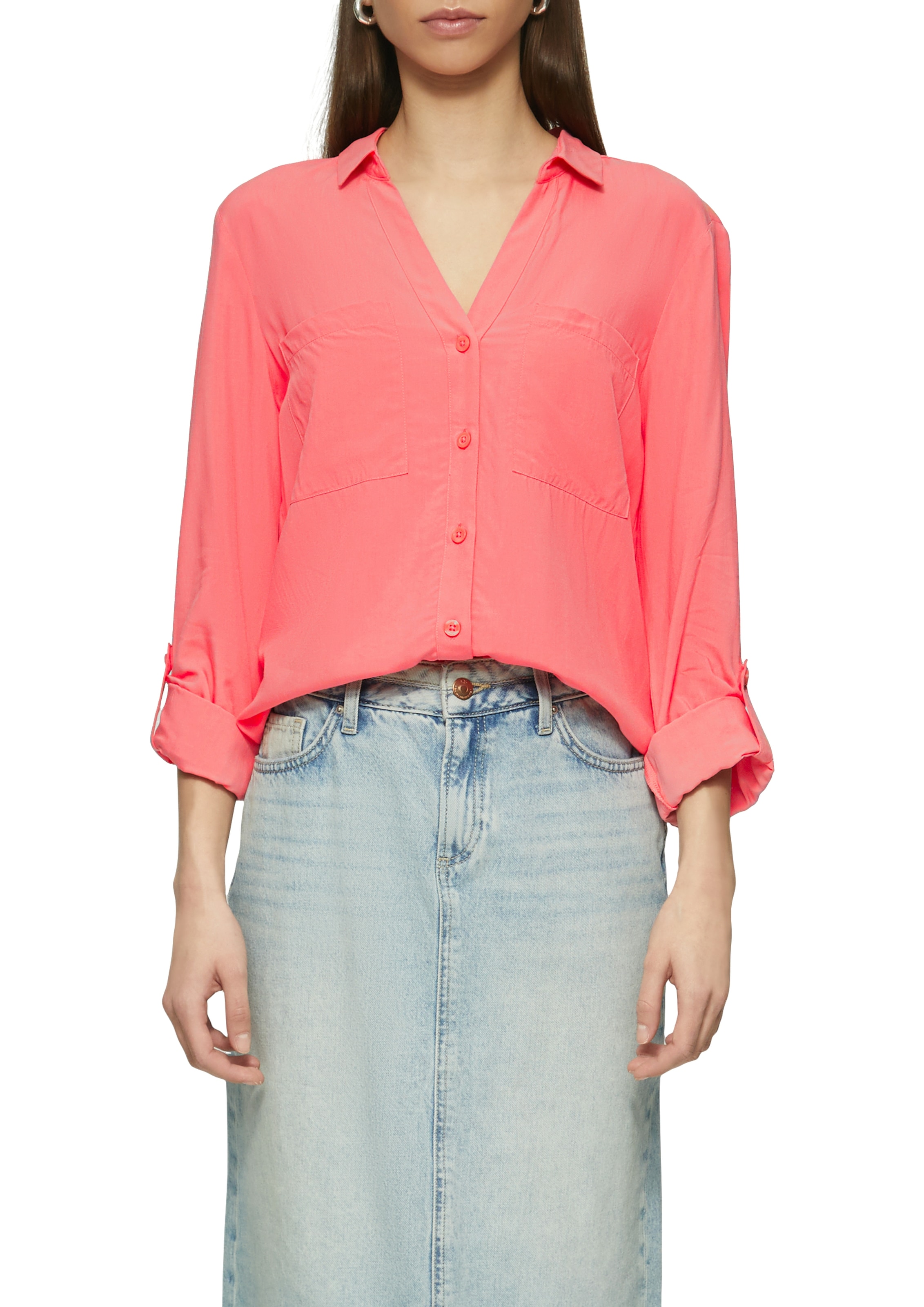 QS mit Turn-Up Ärmeln günstig online kaufen