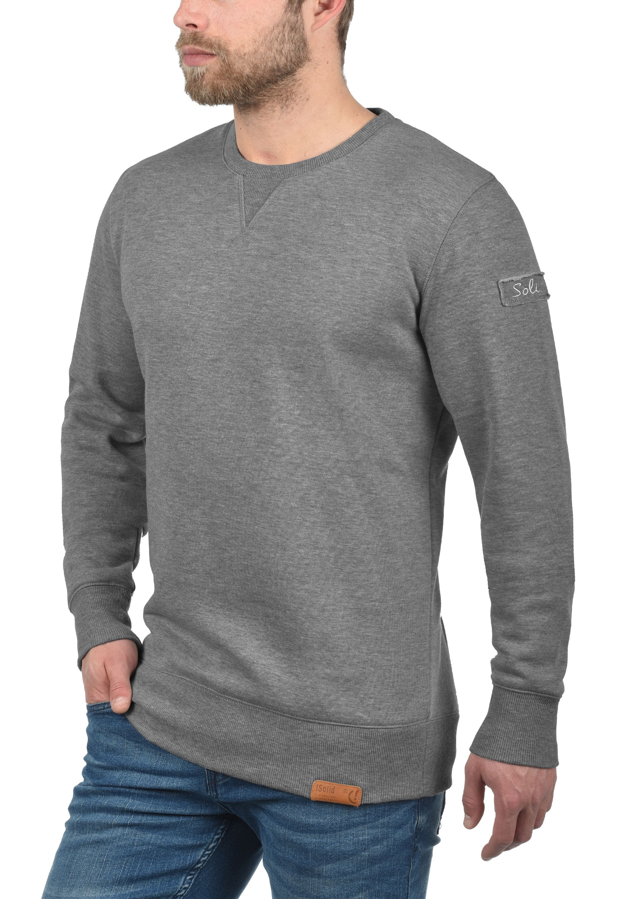 !Solid Rundhalspullover »Sweatshirt SDTrip«