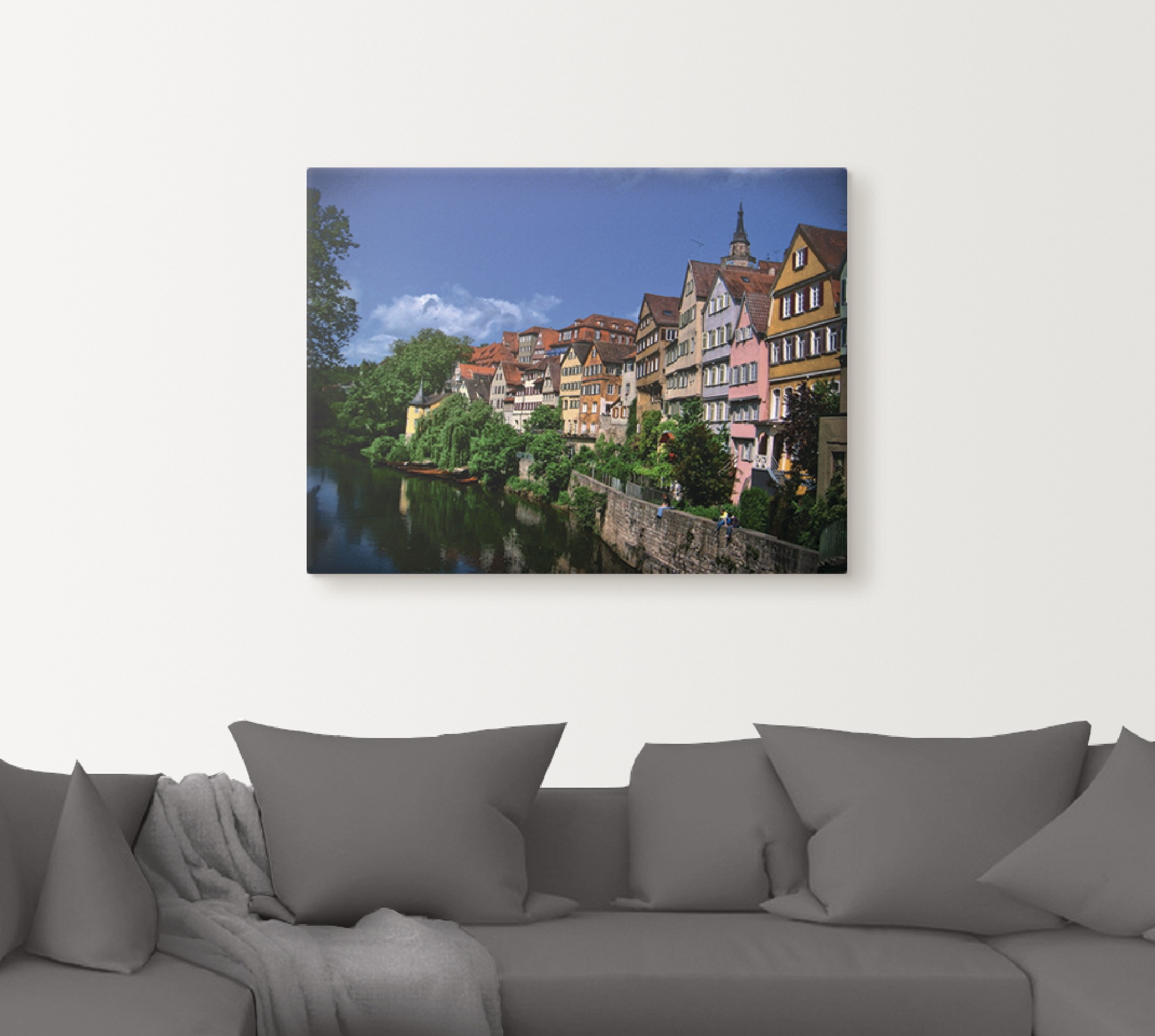 Artland Wandbild »Tübingen am Neckar«, Garten, (1 St.), als Alubild, Leinwandbild, Wandaufkleber oder Poster in versch. Größen