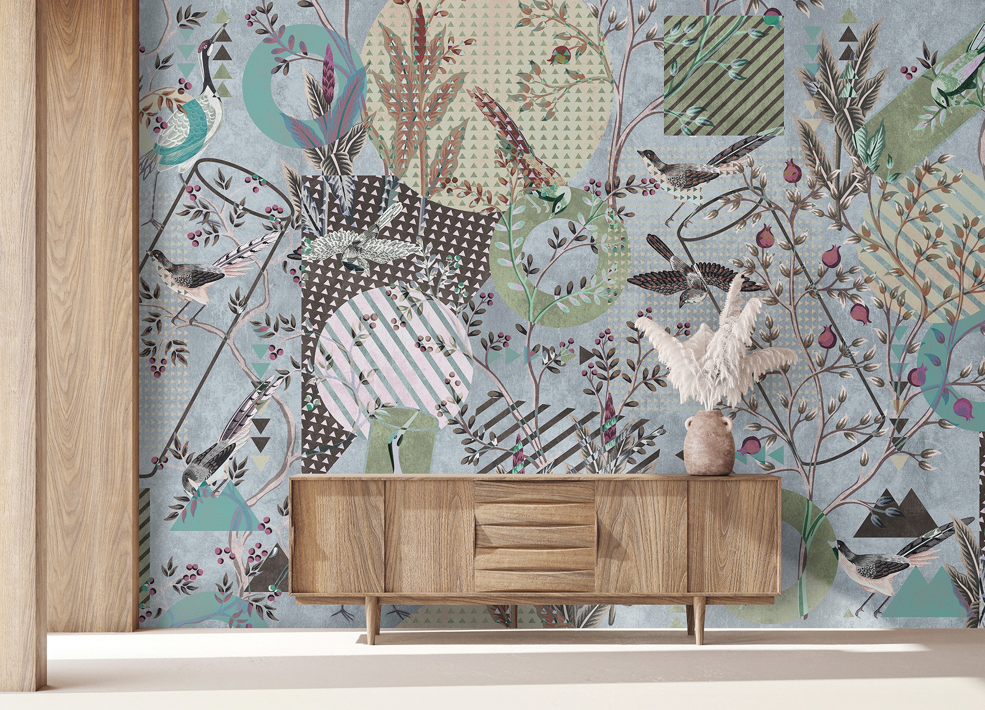 living walls Fototapete »Walls by Patel Bird`s Playground«, Vlies, Wand
