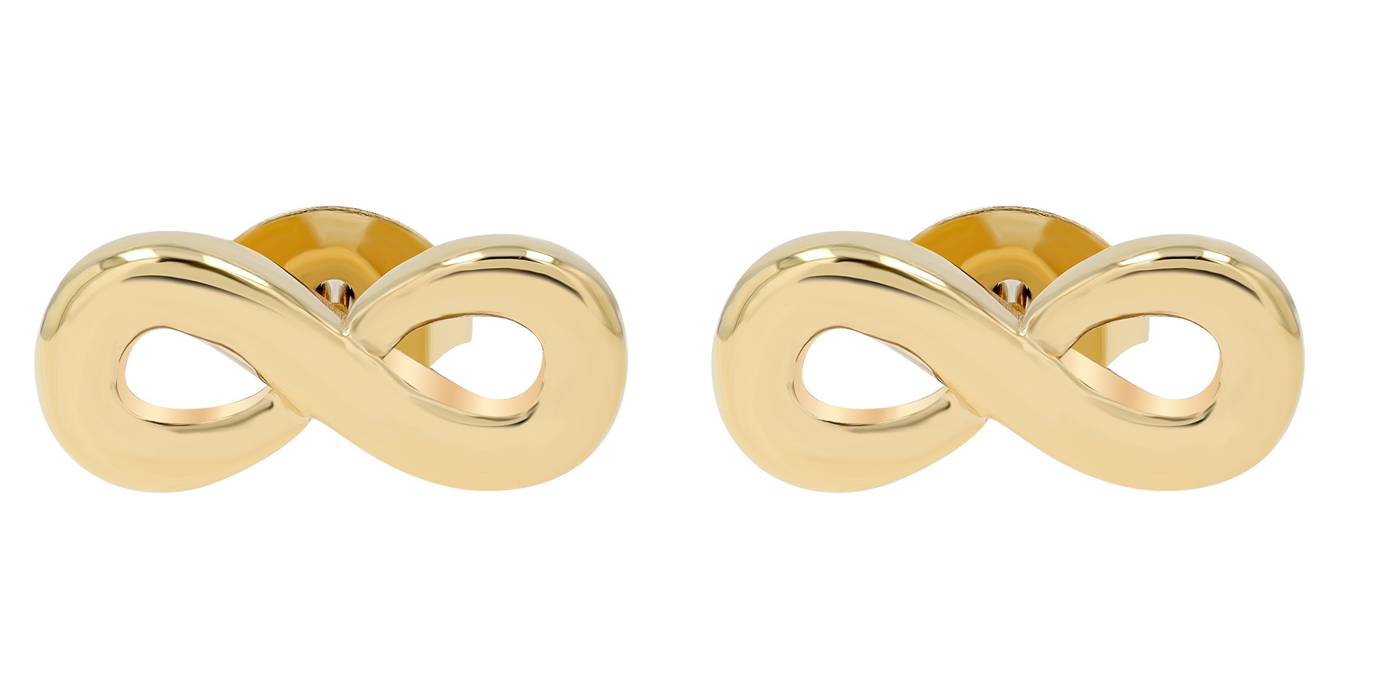 Paar Ohrhänger ADELIA´S "Damen Ohrringe – Ohrstecker Unendlichkeitszeichen aus Edelstahl", Damen, Gr. Damen, Edelstahl, gold, Ohrringe, Zum Verschenken an Menschen, die Ihnen am Herzen liegen 2