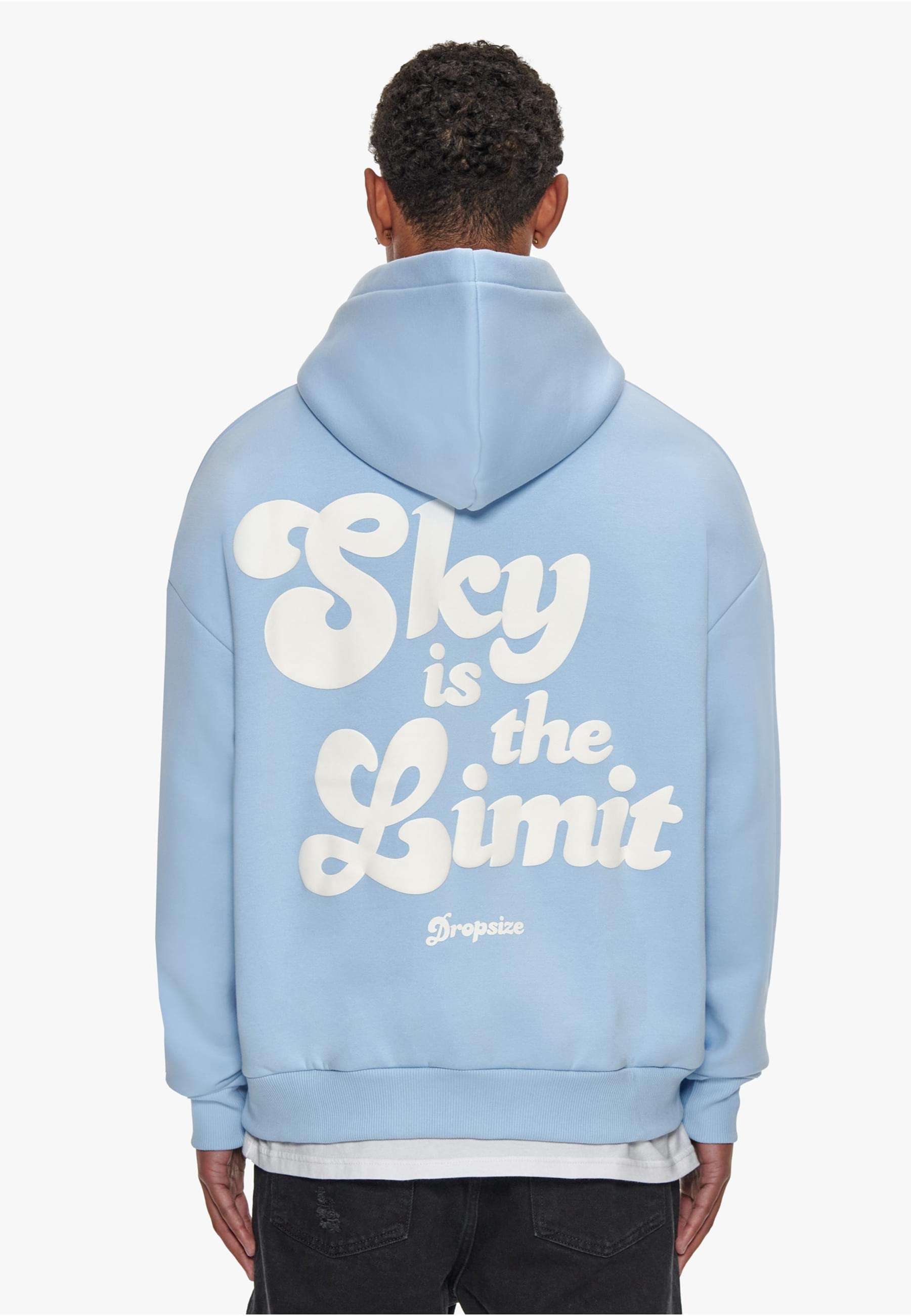 Dropsize Kapuzensweatshirt »Dropsize Herren Dropsize Heavy Oversize Sky iSthe Limit Hoodie«, (1 tlg.)