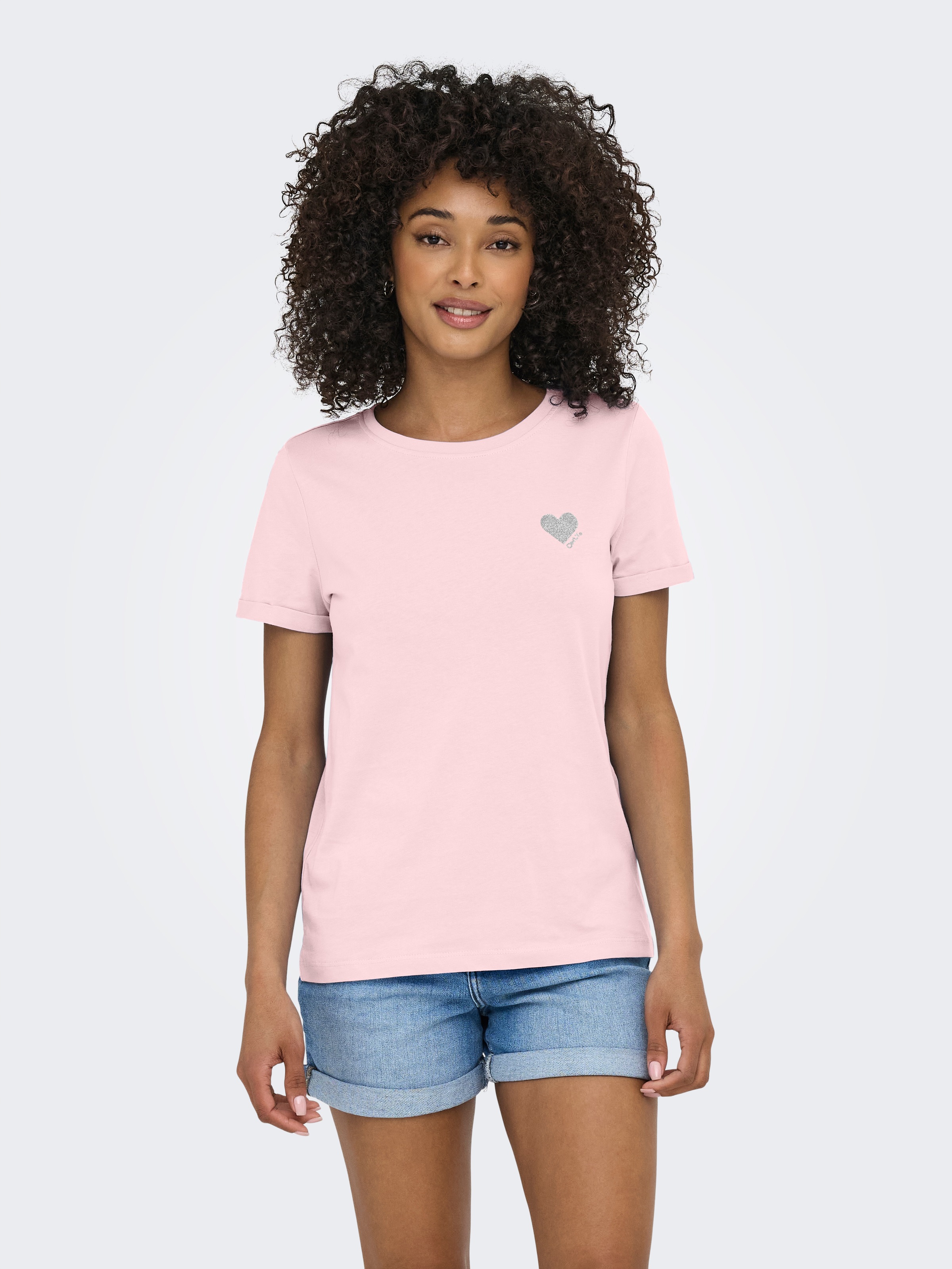 ONLY Kurzarmshirt "ONLKITA LIFE S/S TOP NOOS" regular fit, casual, Single J günstig online kaufen