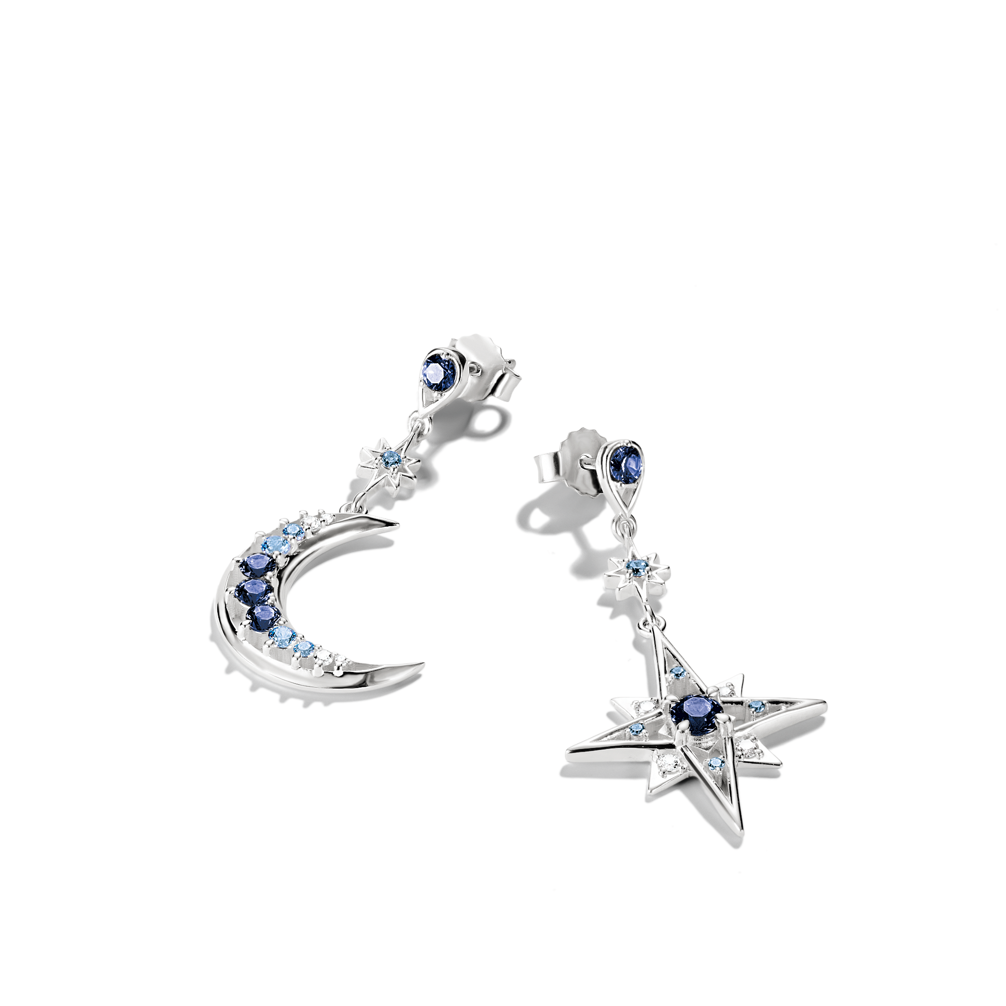 THOMAS SABO Paar Ohrhänger »Midnight Sky Ohrringe Silber« mit Zirkonia (synth.), Glas-Keramik Stein
