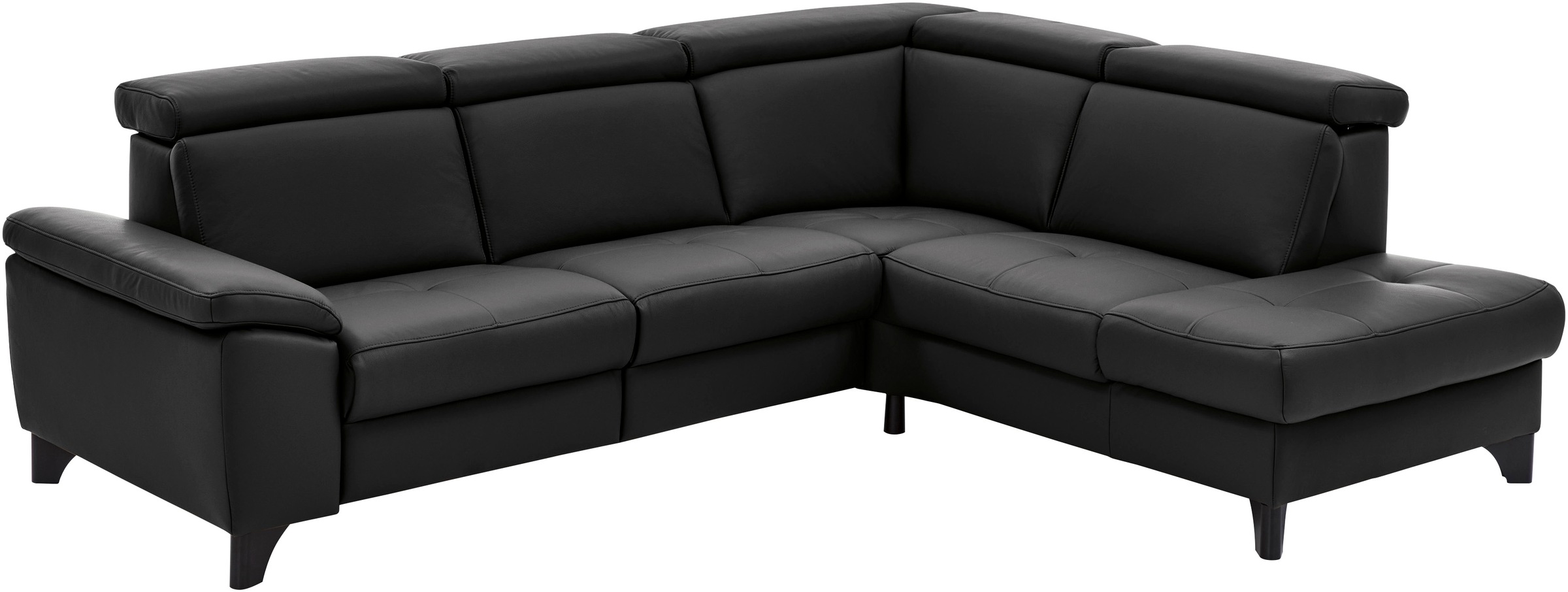 Die PlanBar Ecksofa "PN-EM23166 L-Form" optional mit Kopfteilverstellung und Stauraum
