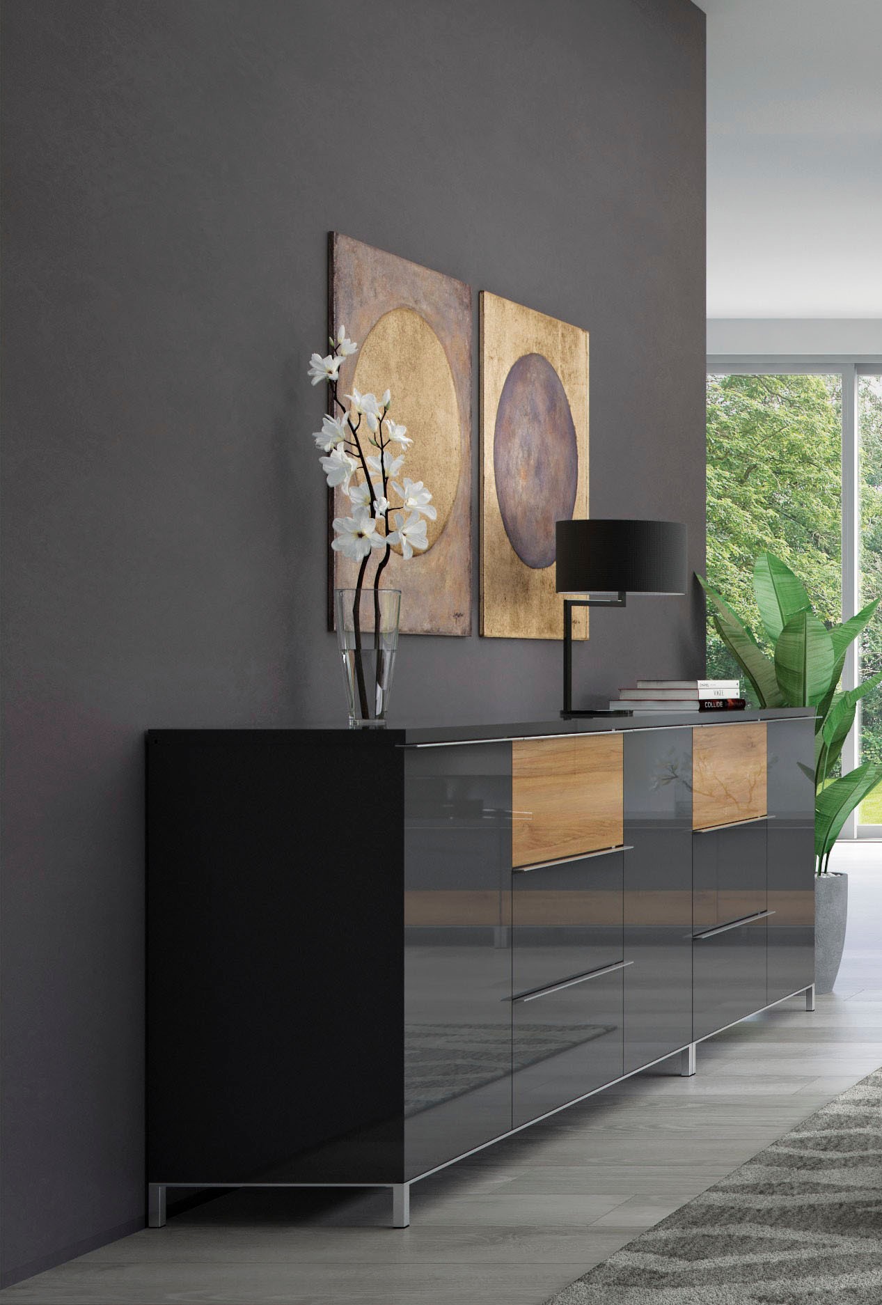 Places of Style Kombikommode "Onyx, Sideboard mit 3 Schubladen, hochwertige günstig online kaufen