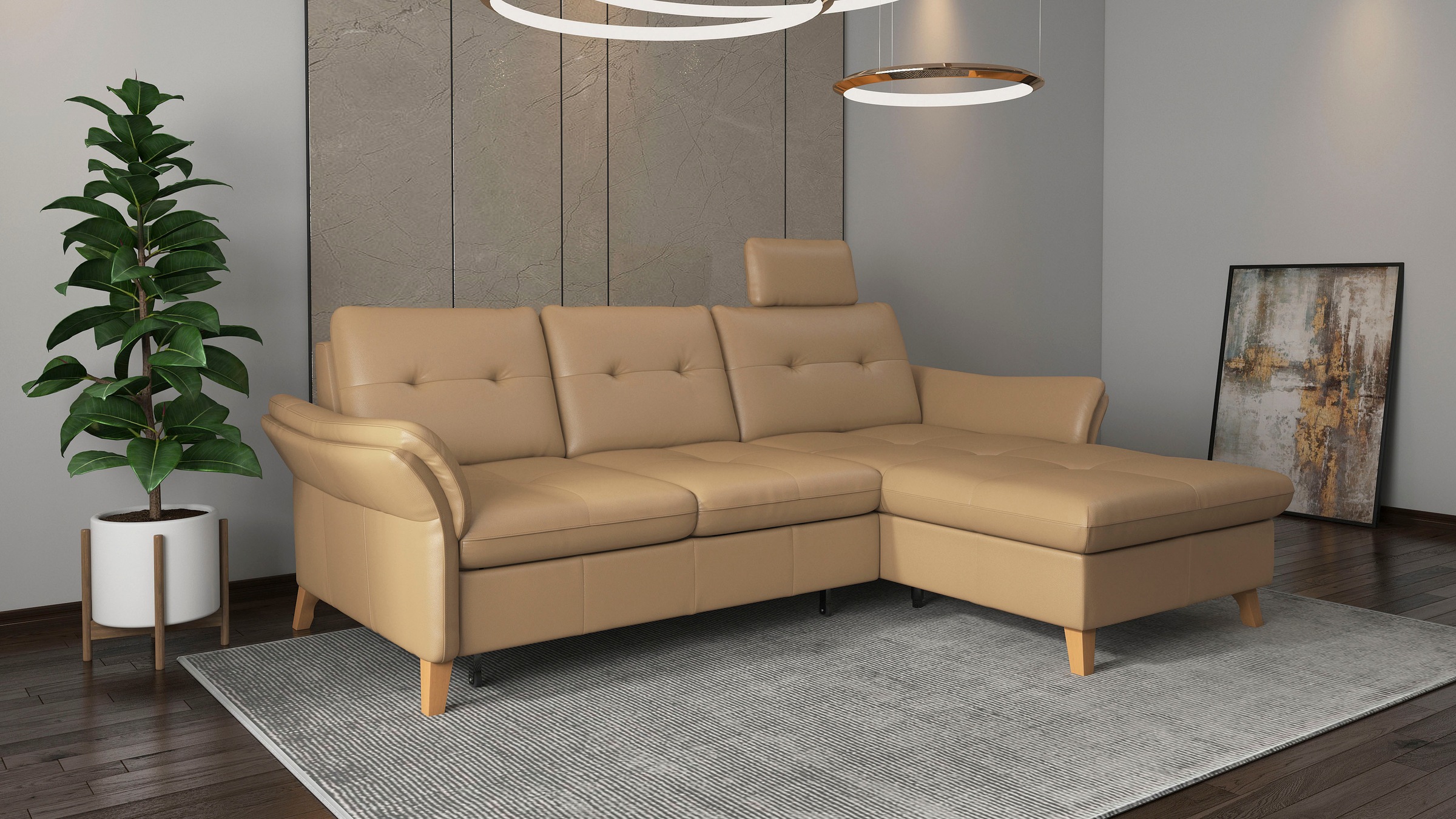 sit&more Ecksofa "Göteborg" Sitztiefenverstellung und Federkern, wahlweise günstig online kaufen