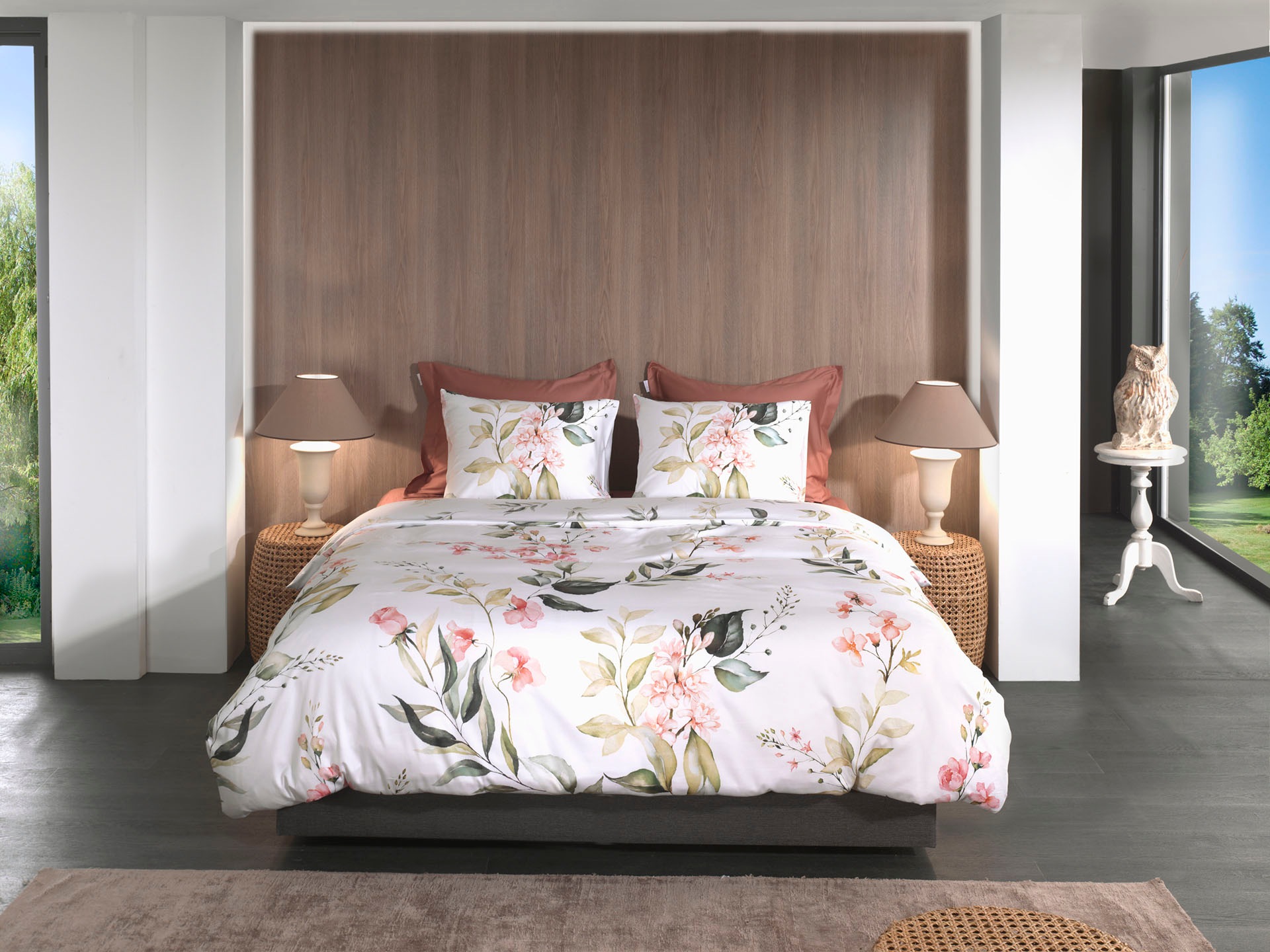 Heckett & Lane Bettwäsche "Alloro" 2 Stk. Blumen Muster, 100% Baumwolle, Be günstig online kaufen