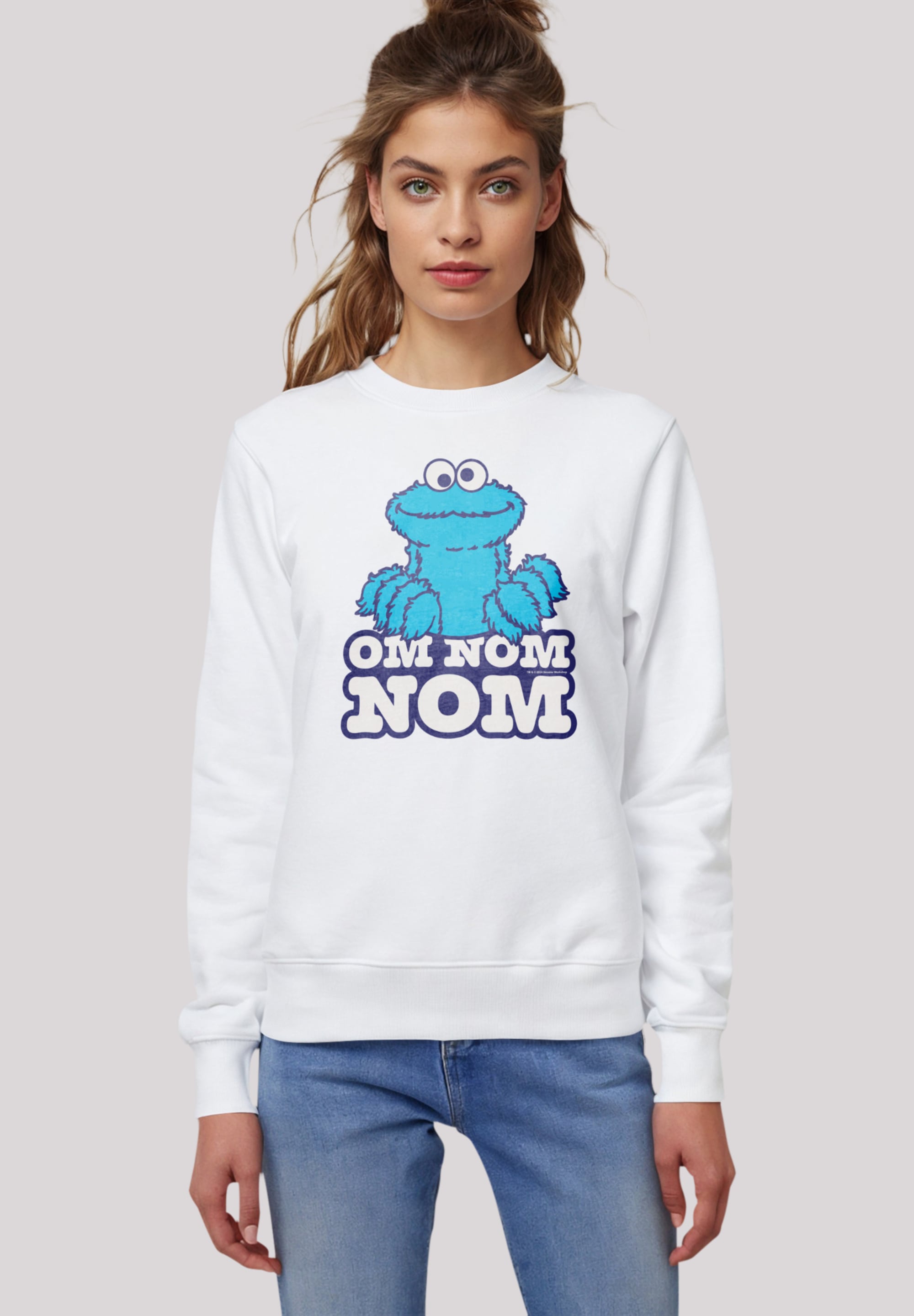 F4NT4STIC Sweatshirt "Sesamstraße Cookie Monster Nom Nom", Premium Qualität günstig online kaufen