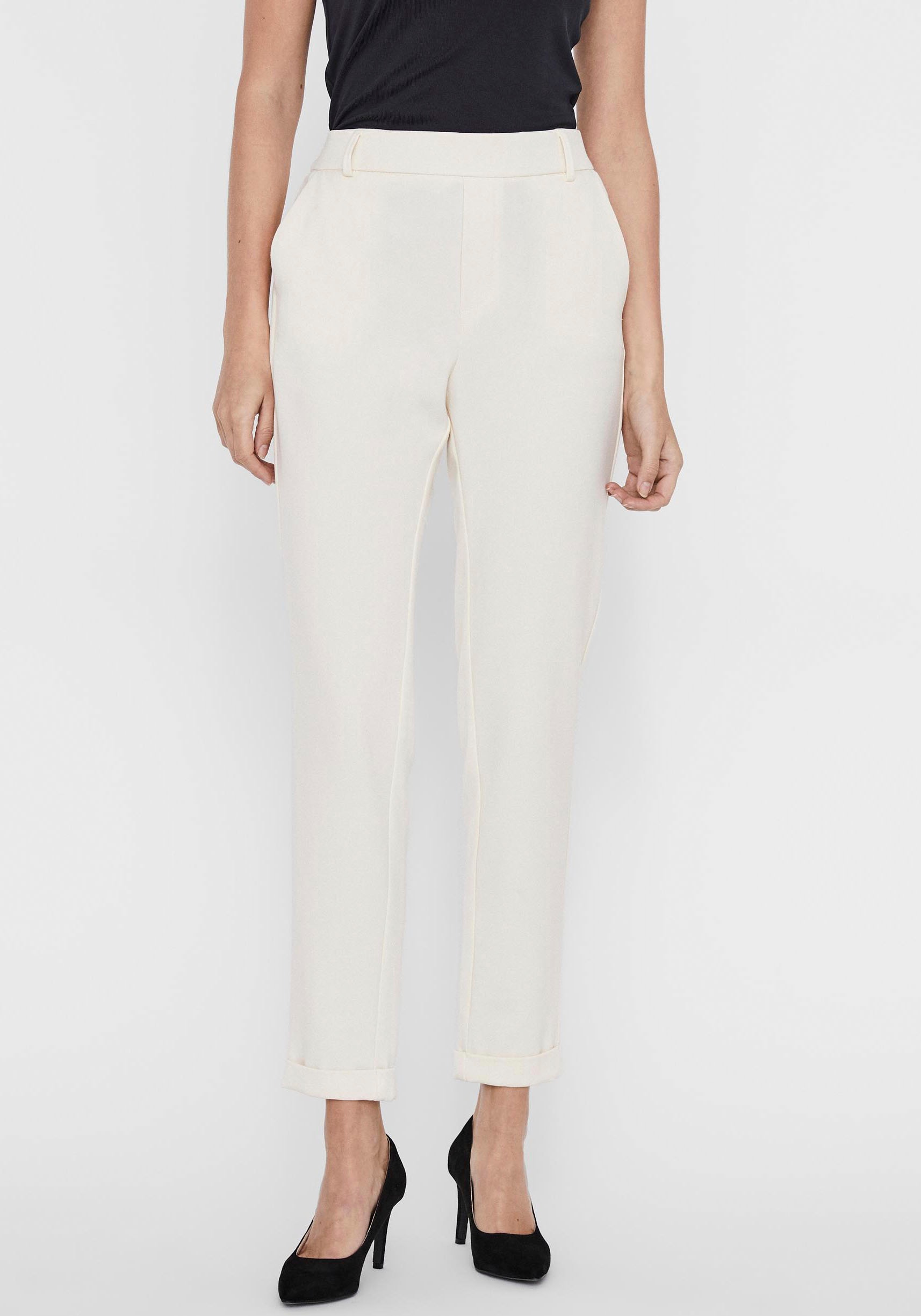 Vero Moda Anzughose "VMMAYA MR LOOSE SOLID PANT NOOS" Materialmix