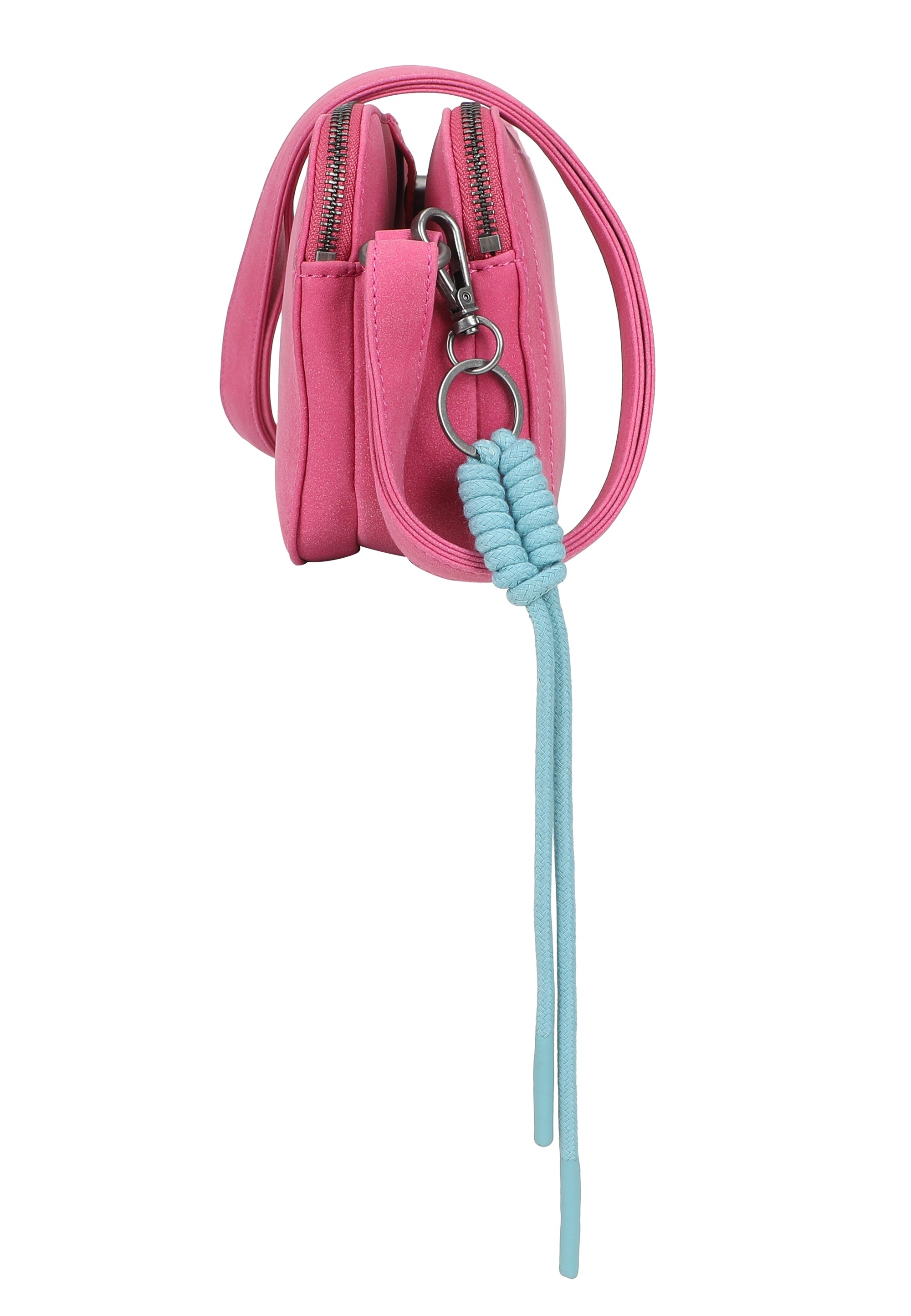 Fritzi Aus Preußen Schultertasche FRITZI AUS PREUSSEN "Jony Suede Jacky", Damen, Gr. B/H/T: 7cm x 14,5cm x 22cm, rosa (pink), Lederimitat, unifarben, Taschen Schultertasche, mit angerauter Materialoberfläche 2
