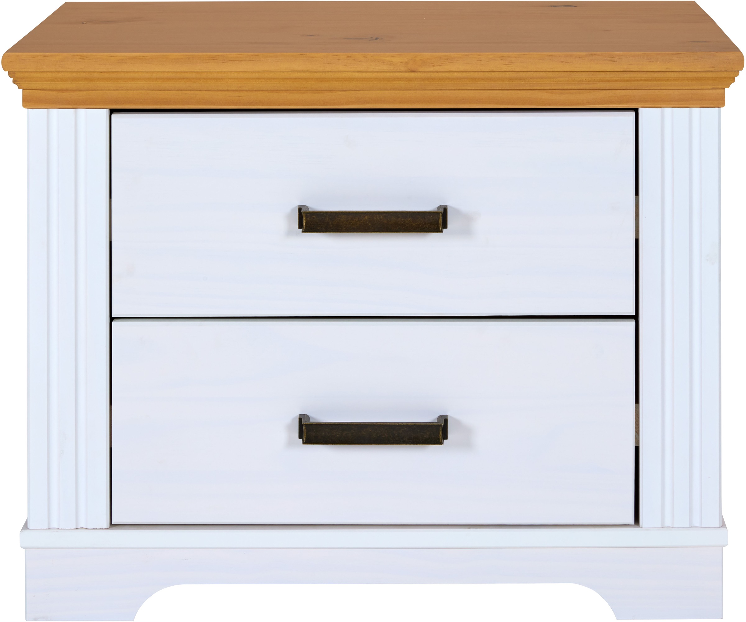 Inter Link Nachtkommode »Nachtkommode Maluno« 1 Stk. tlg. Kiefer Massiv, Soft-Close, Stauraum, BxTxH: ca. 68 x 41 x 53,2 cm