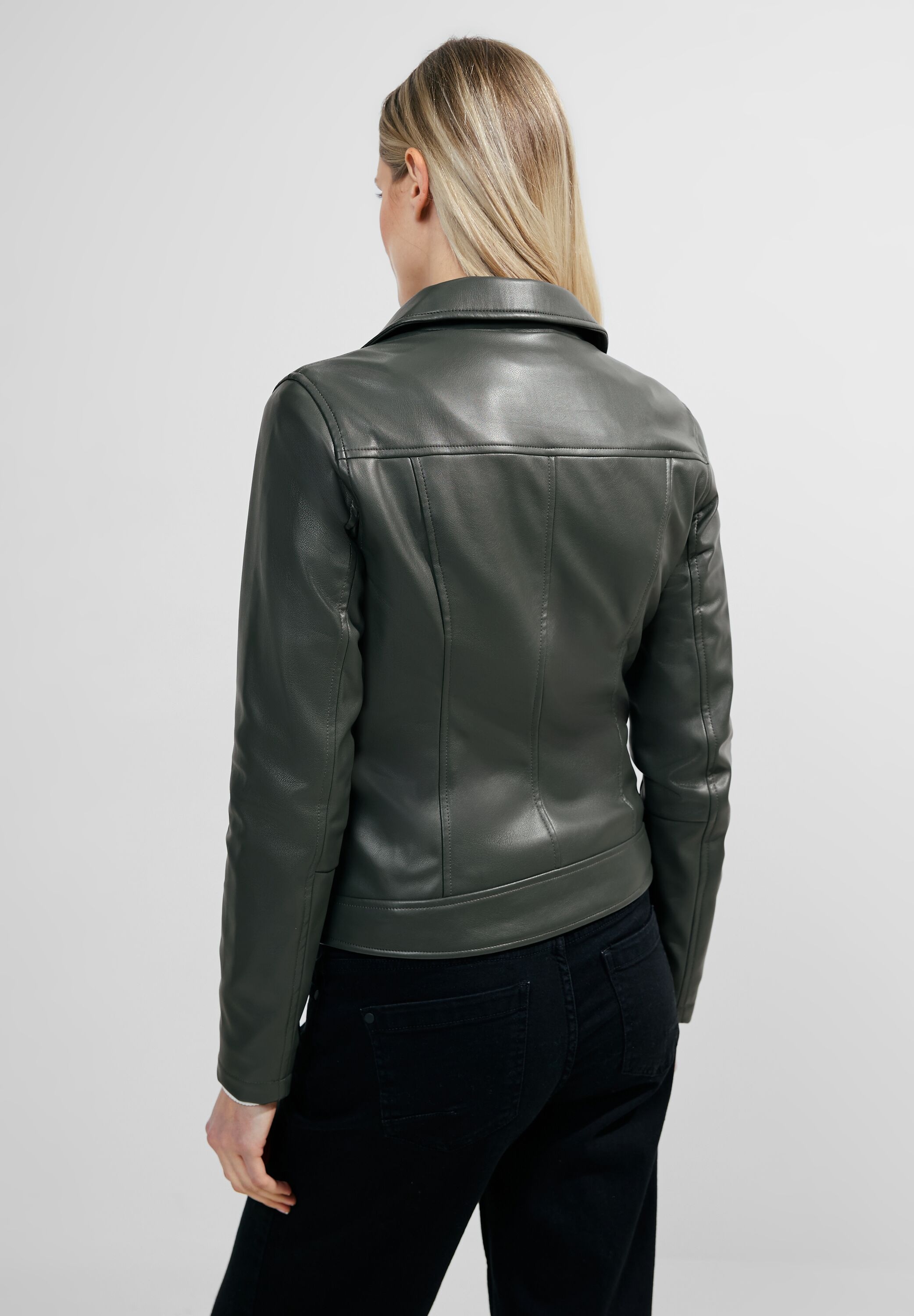 Cecil Bikerjacke, ohne Kapuze, mit asymmetrichem Reißverschluss